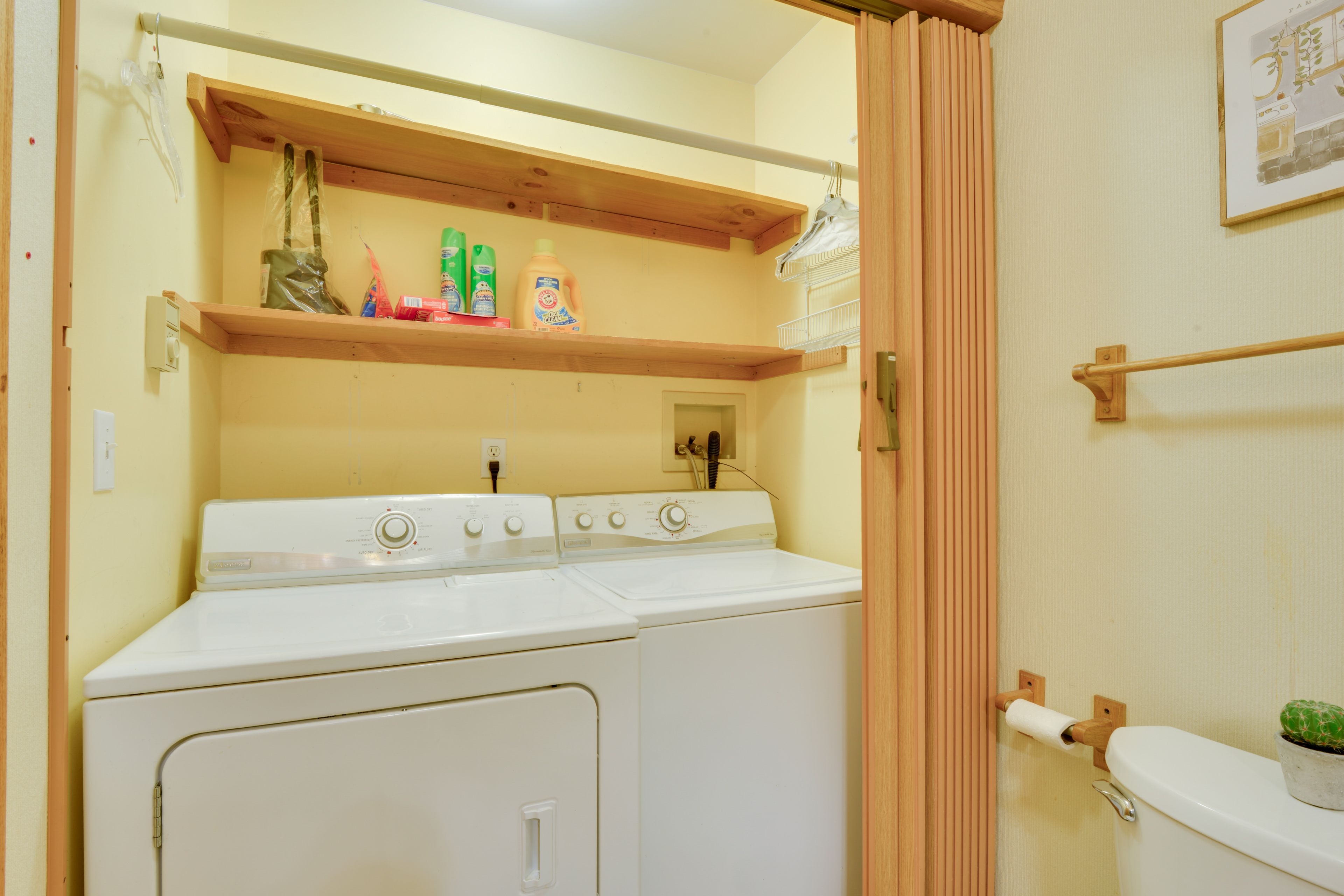 Laundry Access | Basement | Iron & Board | Hangers