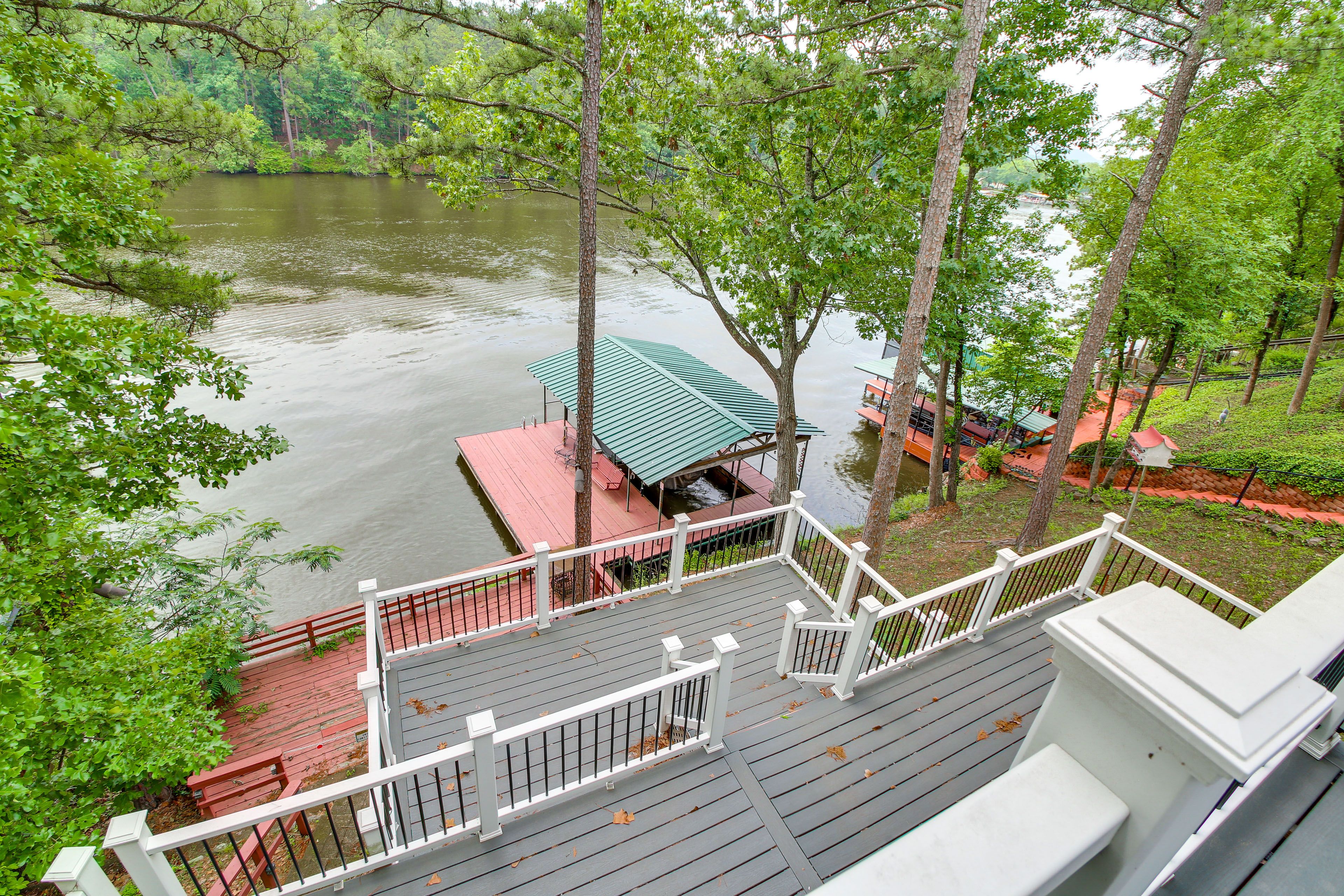 Private Dock on Ouachita River | Stairs Required to Access Dock