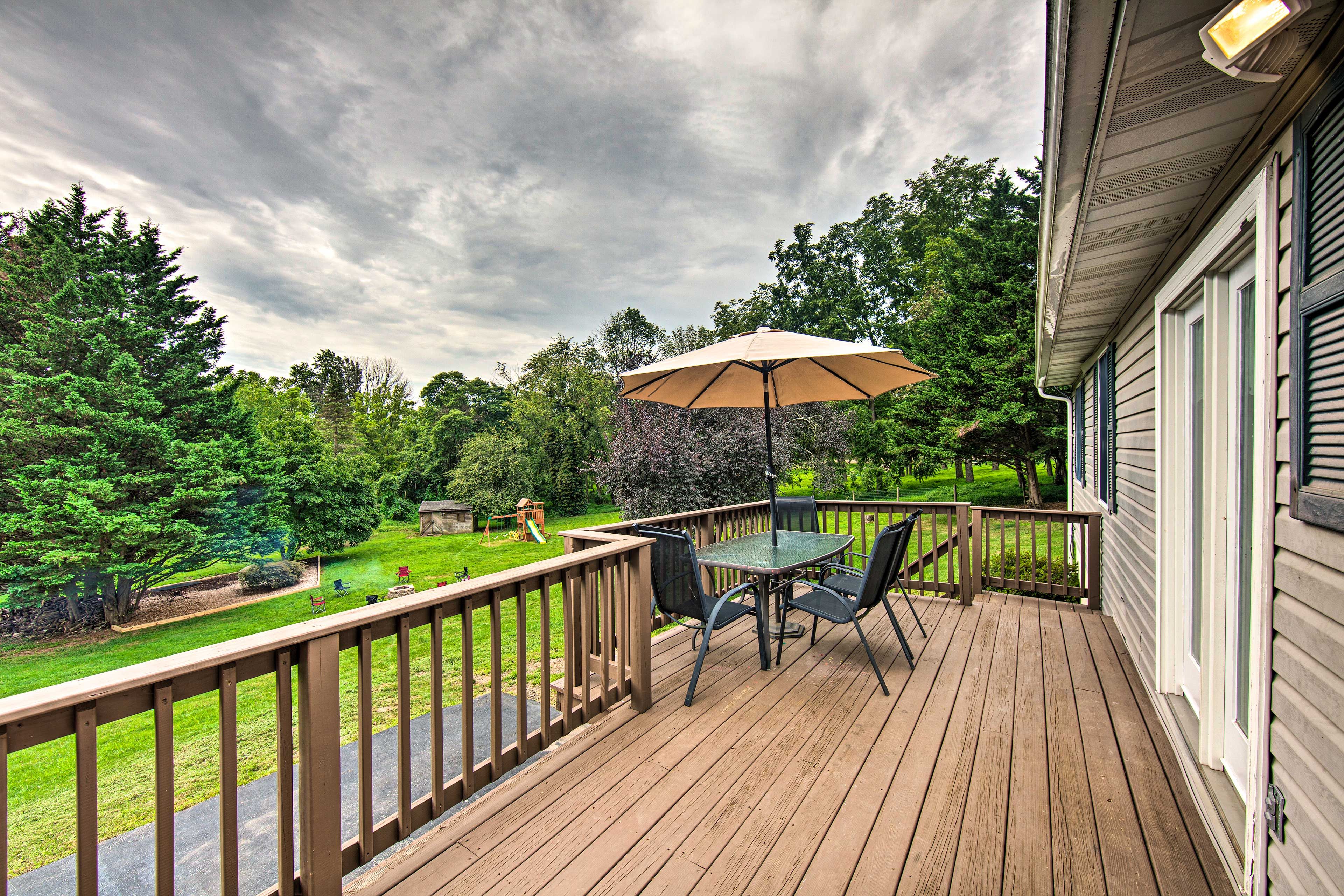 Coatesville Vacation Rental | 3BR | 2BA | 1,248 Sq Ft | 5 Stairs to Access