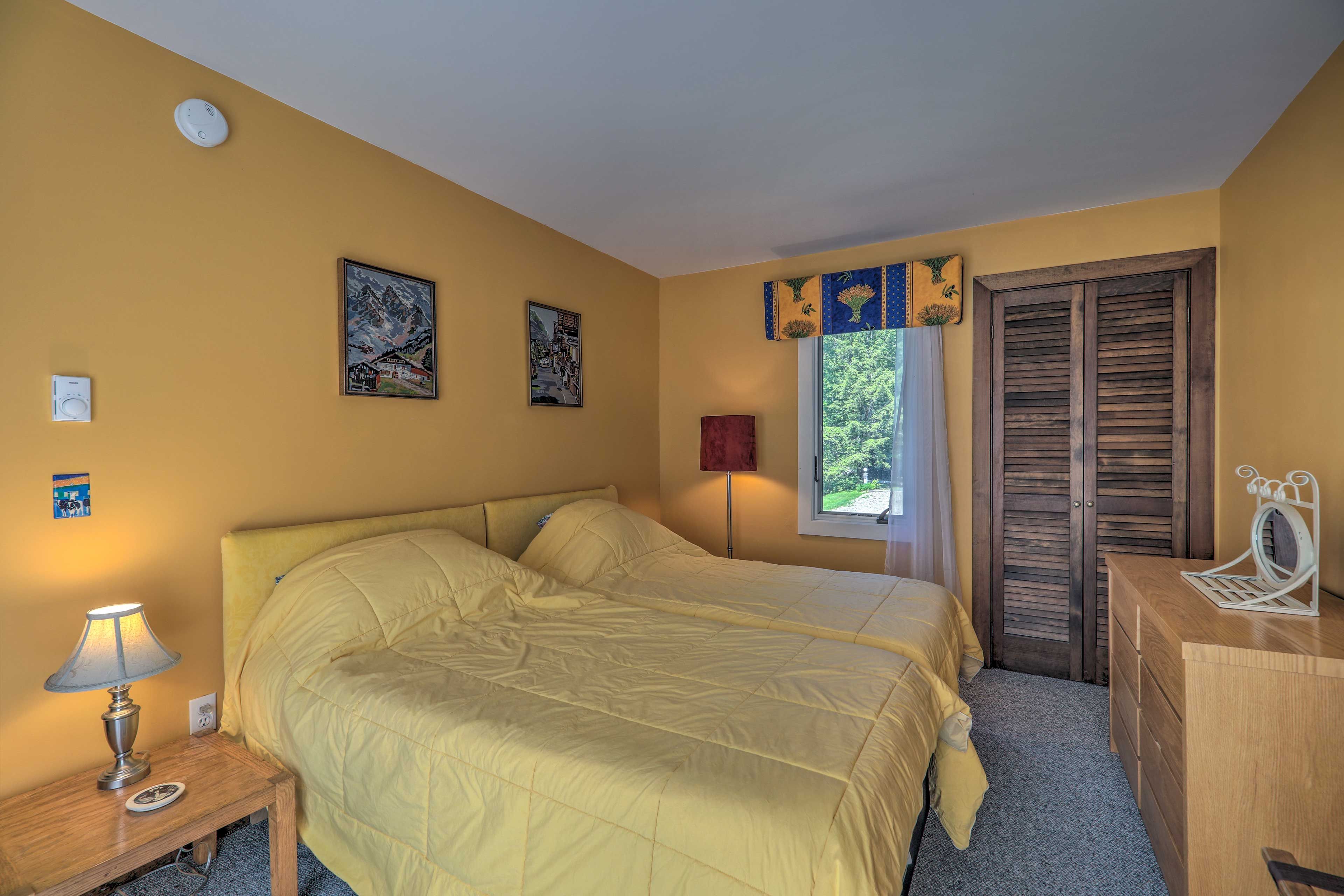 Bedroom 2 | 2nd Floor | 2 Twin Beds | Access to Private Balcony