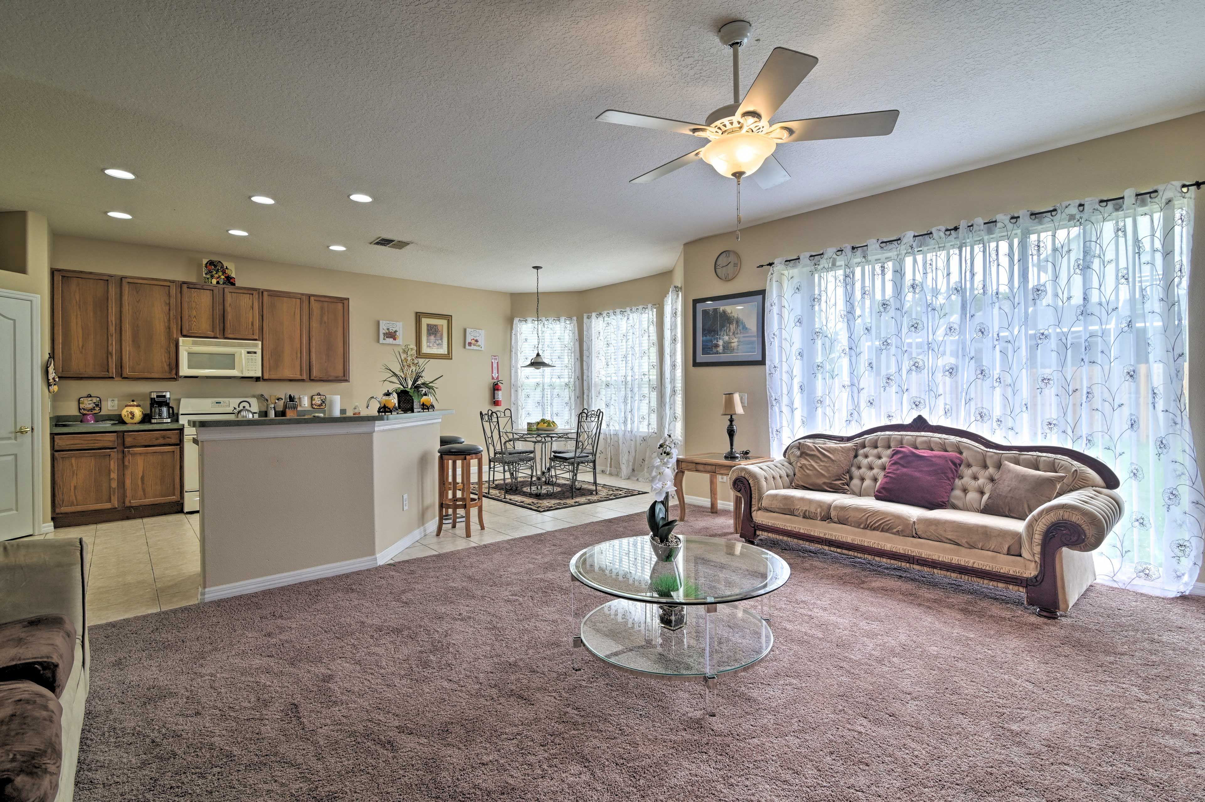Living Room | Central Heat & A/C
