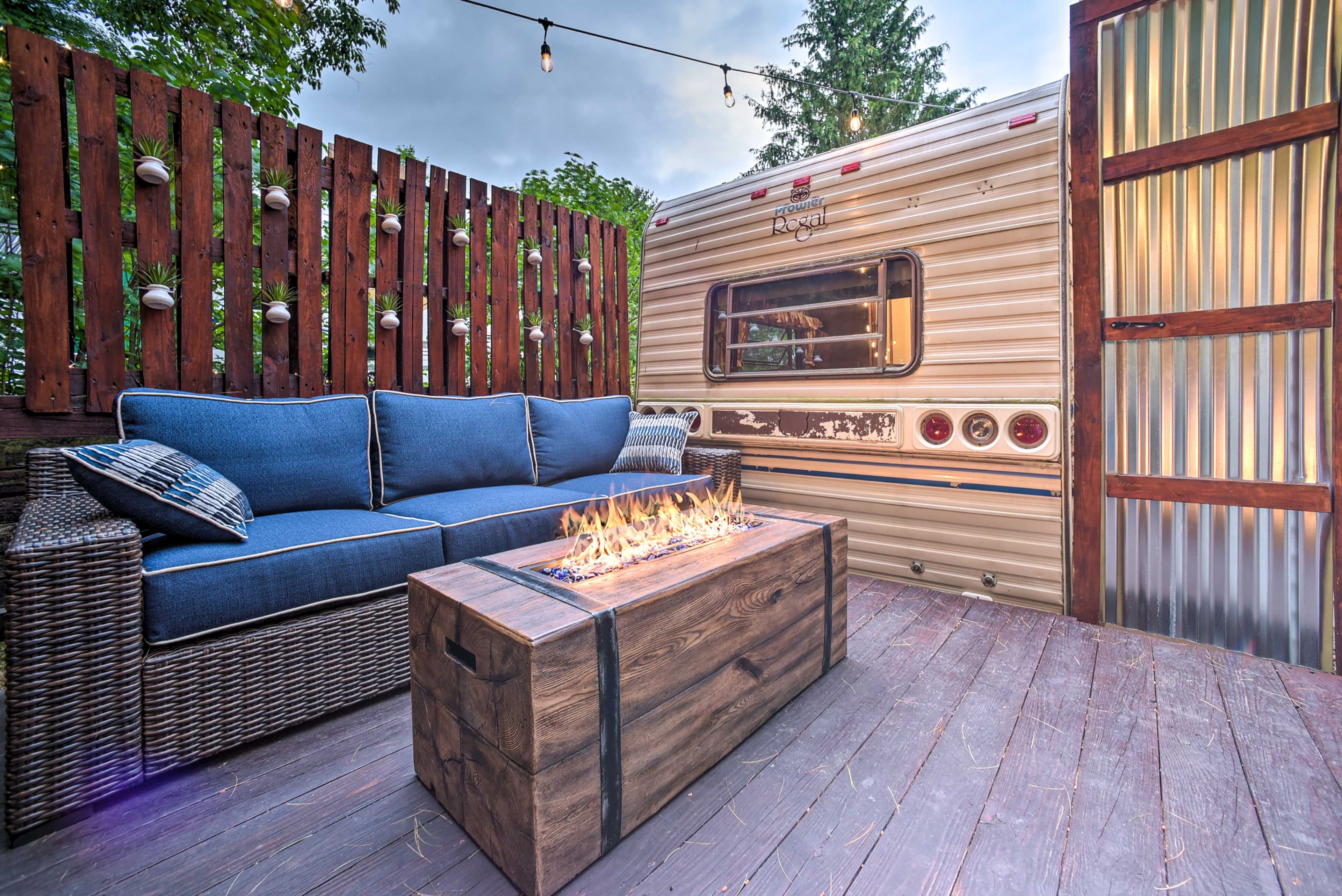 Deck | Gas Fire Pit | Outdoor Kitchen + Bar