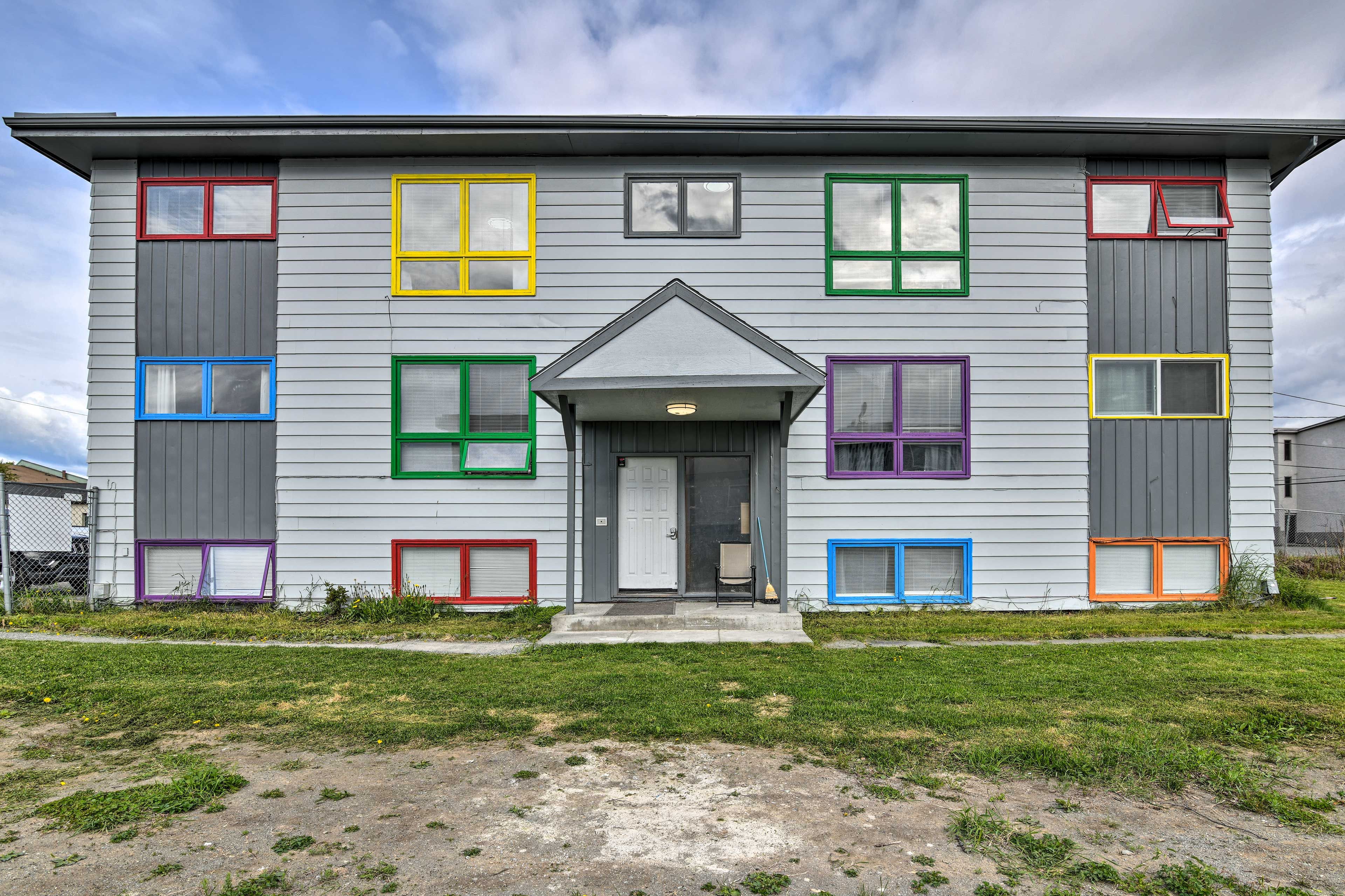 Apartment Exterior | Steps Required for Access
