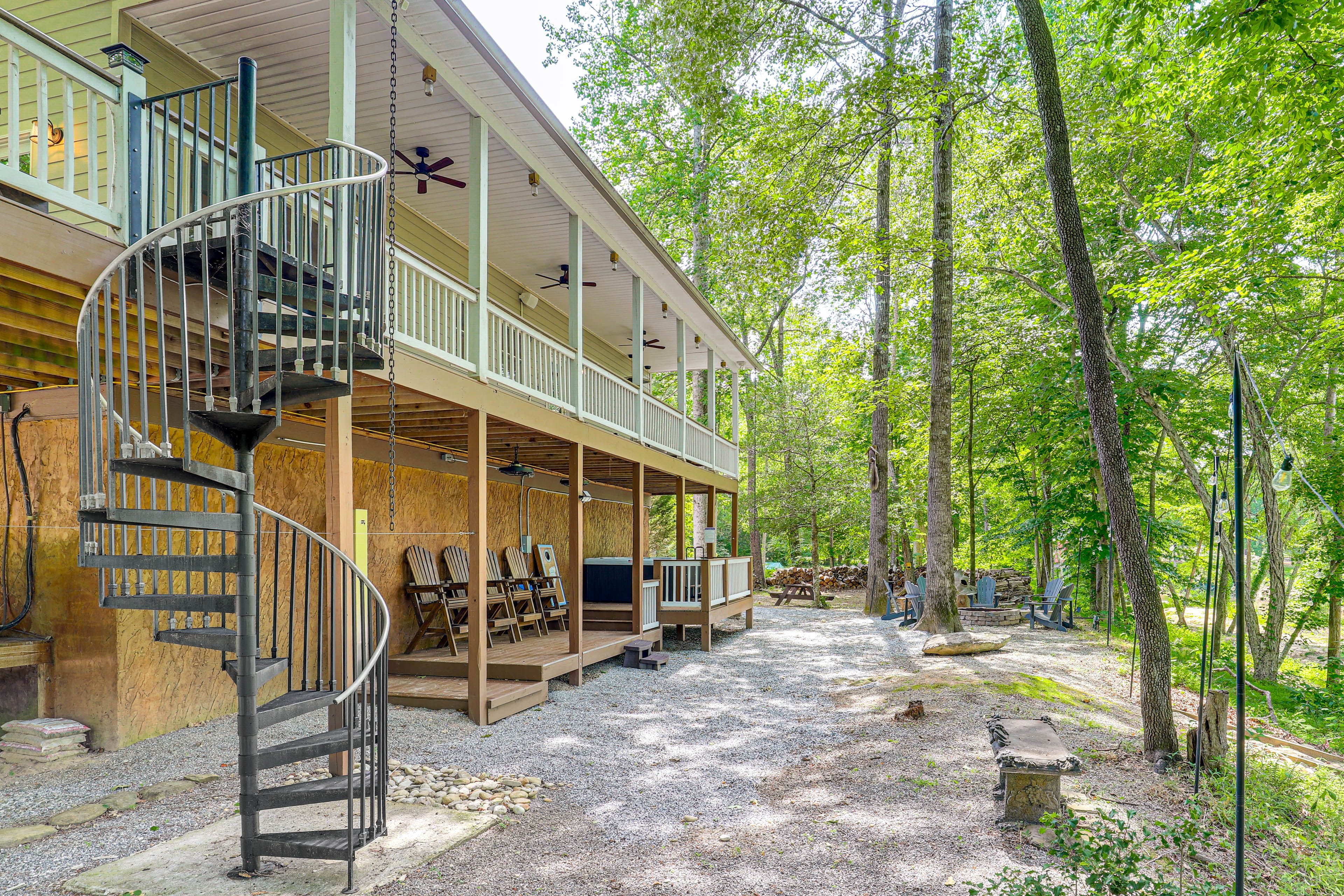 Exterior | Covered Patio | Hot Tub | Fire Pit