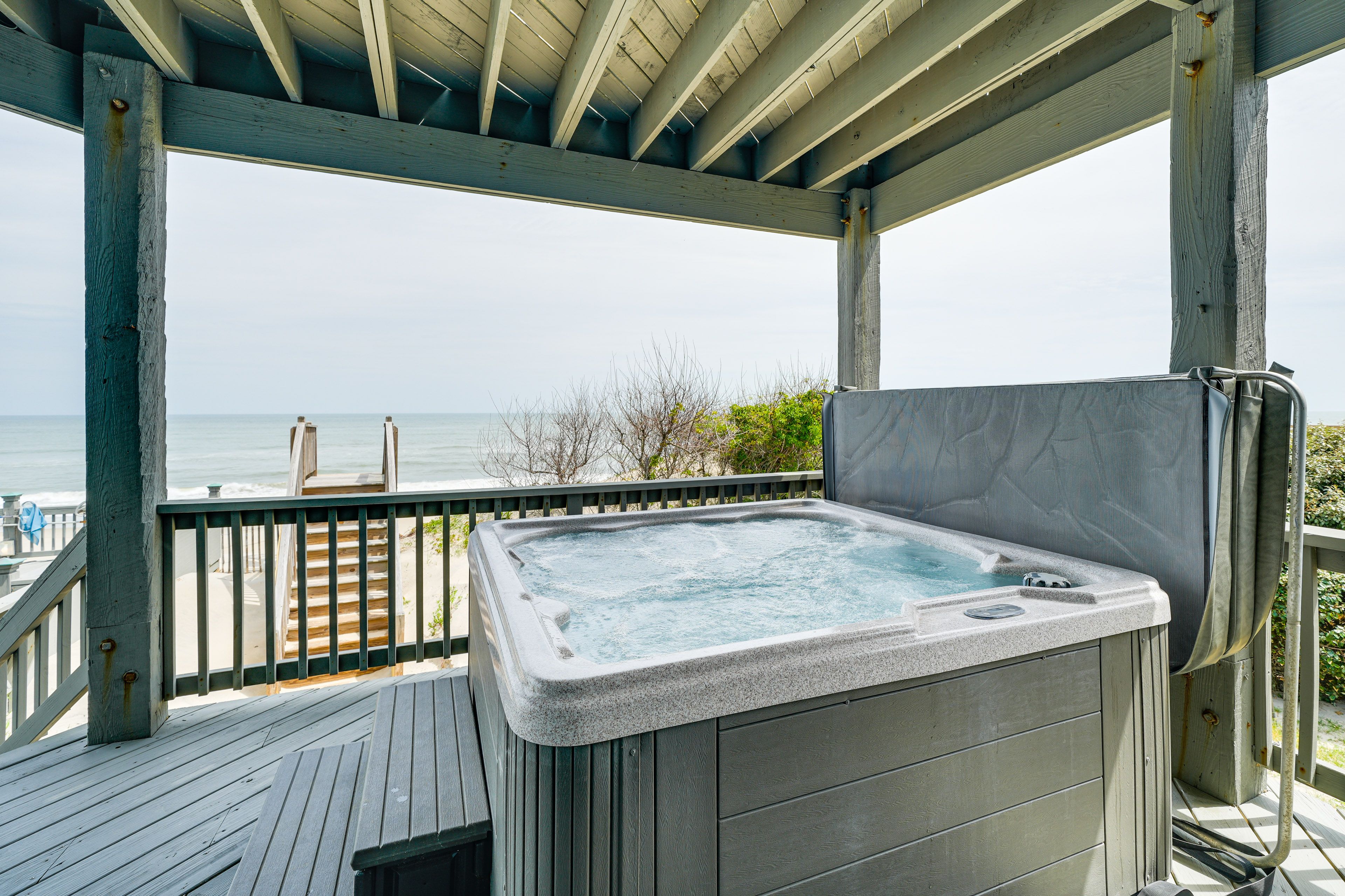 Deck | Private Hot Tub | Ocean View