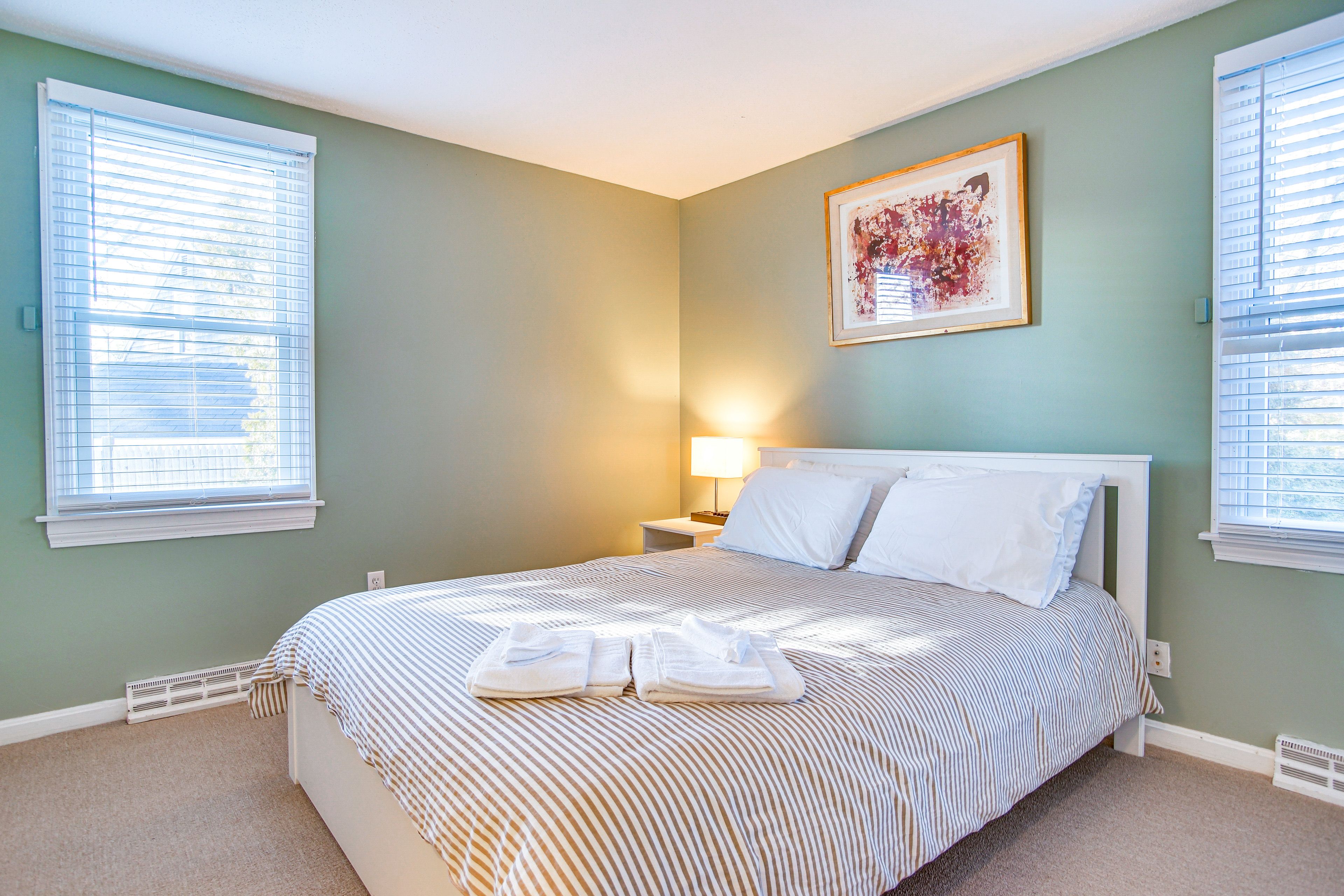 Bedroom 2 | Queen Bed | Central Heating & A/C | Main Level