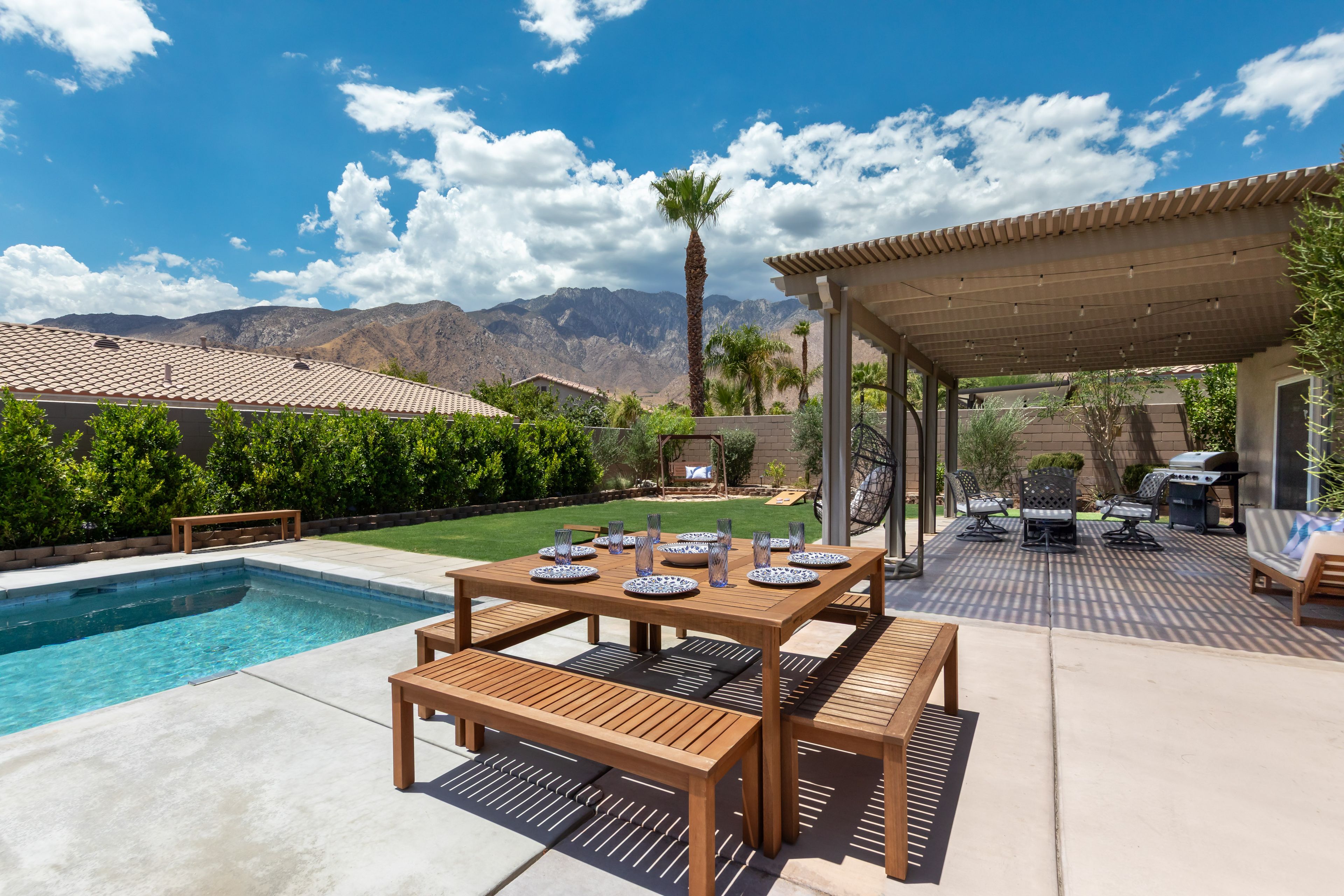 Backyard | Private Pool & Spa