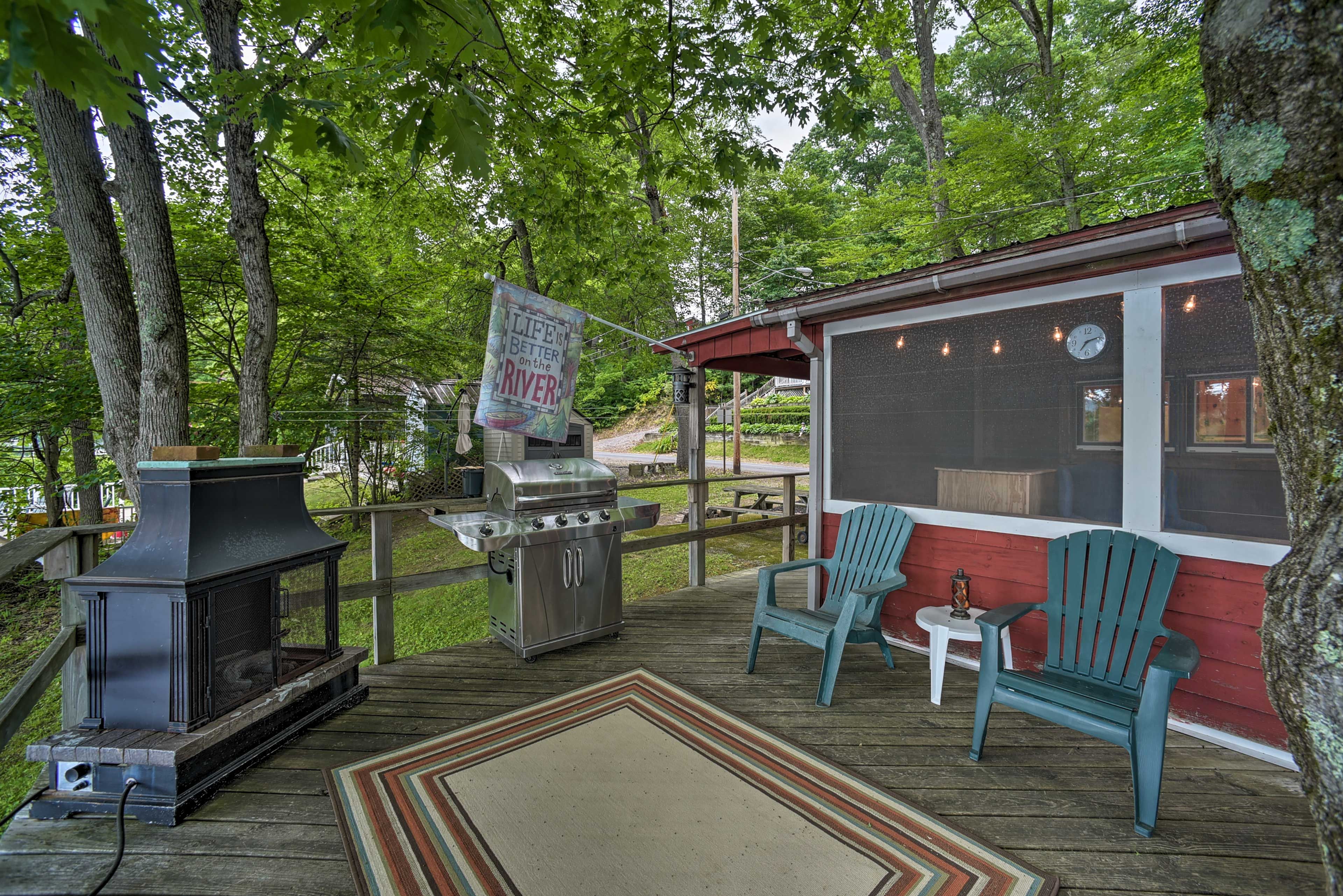 Lake Luzerne Vacation Rental | 2BR | 1BA | Stairs Required | 812 Sq Ft
