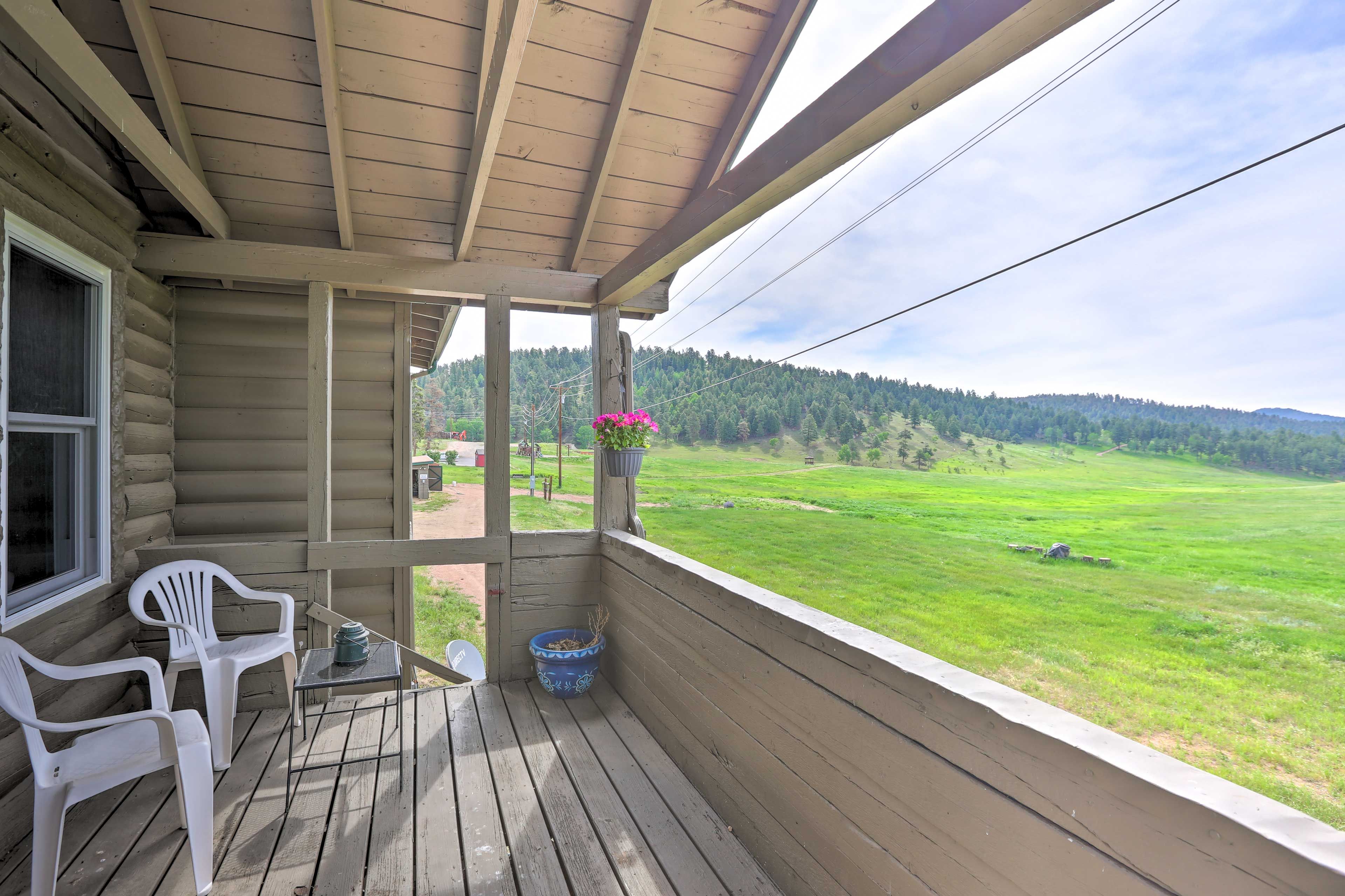 Private Balcony | Meadow Views