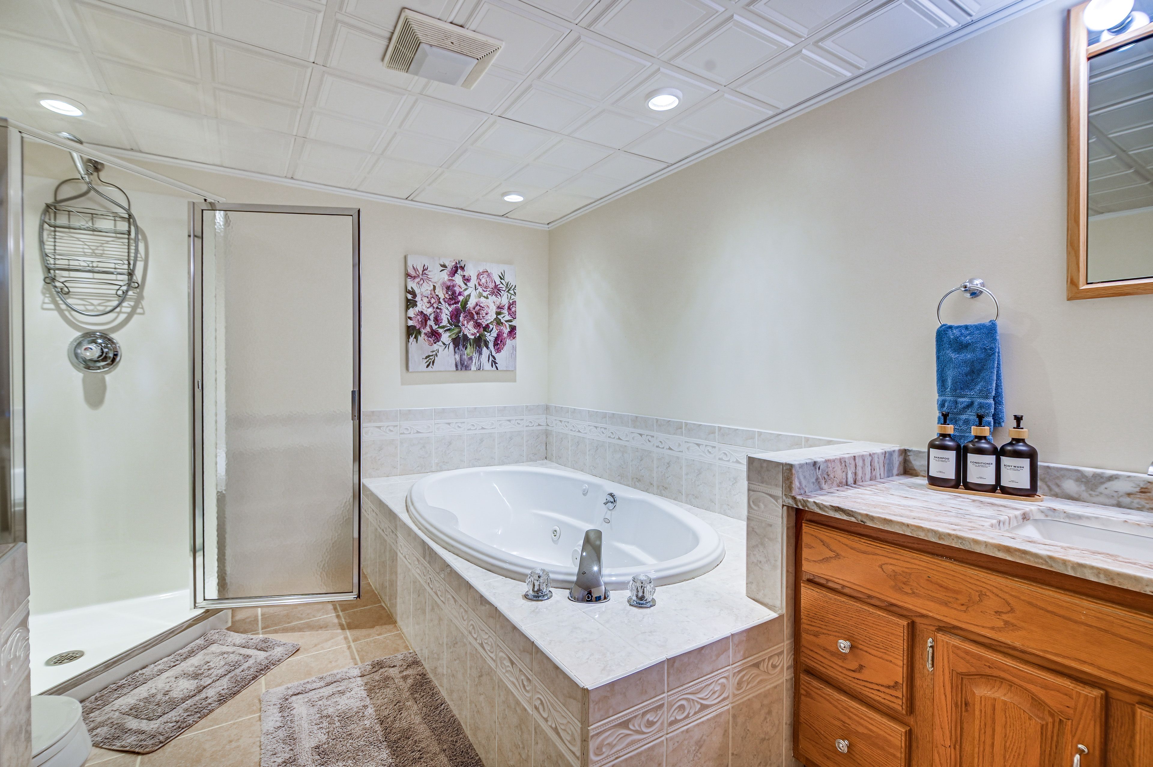 Full Bathroom | Lower Level | Jetted Tub
