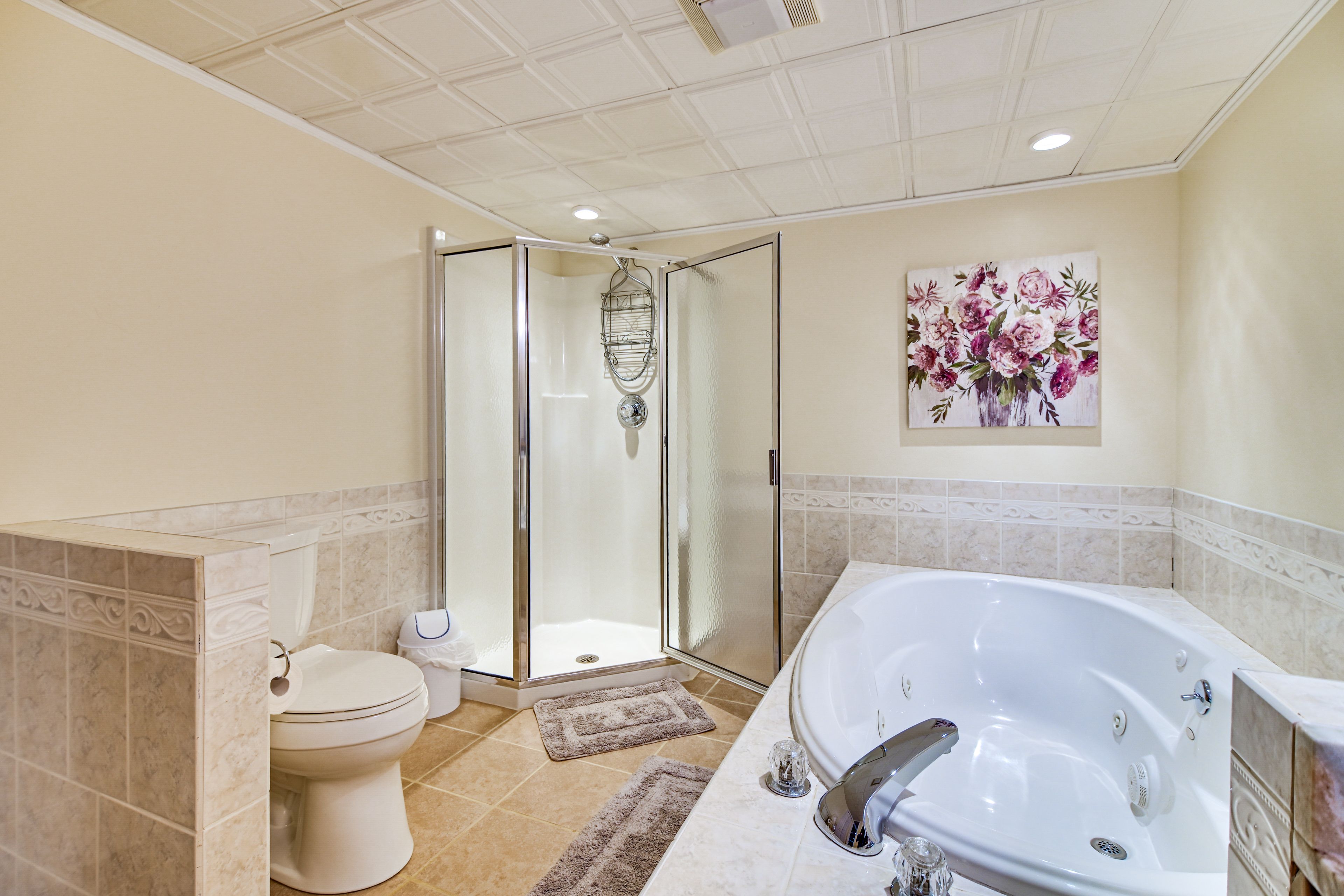 Full Bathroom | Lower Level | Jetted Tub