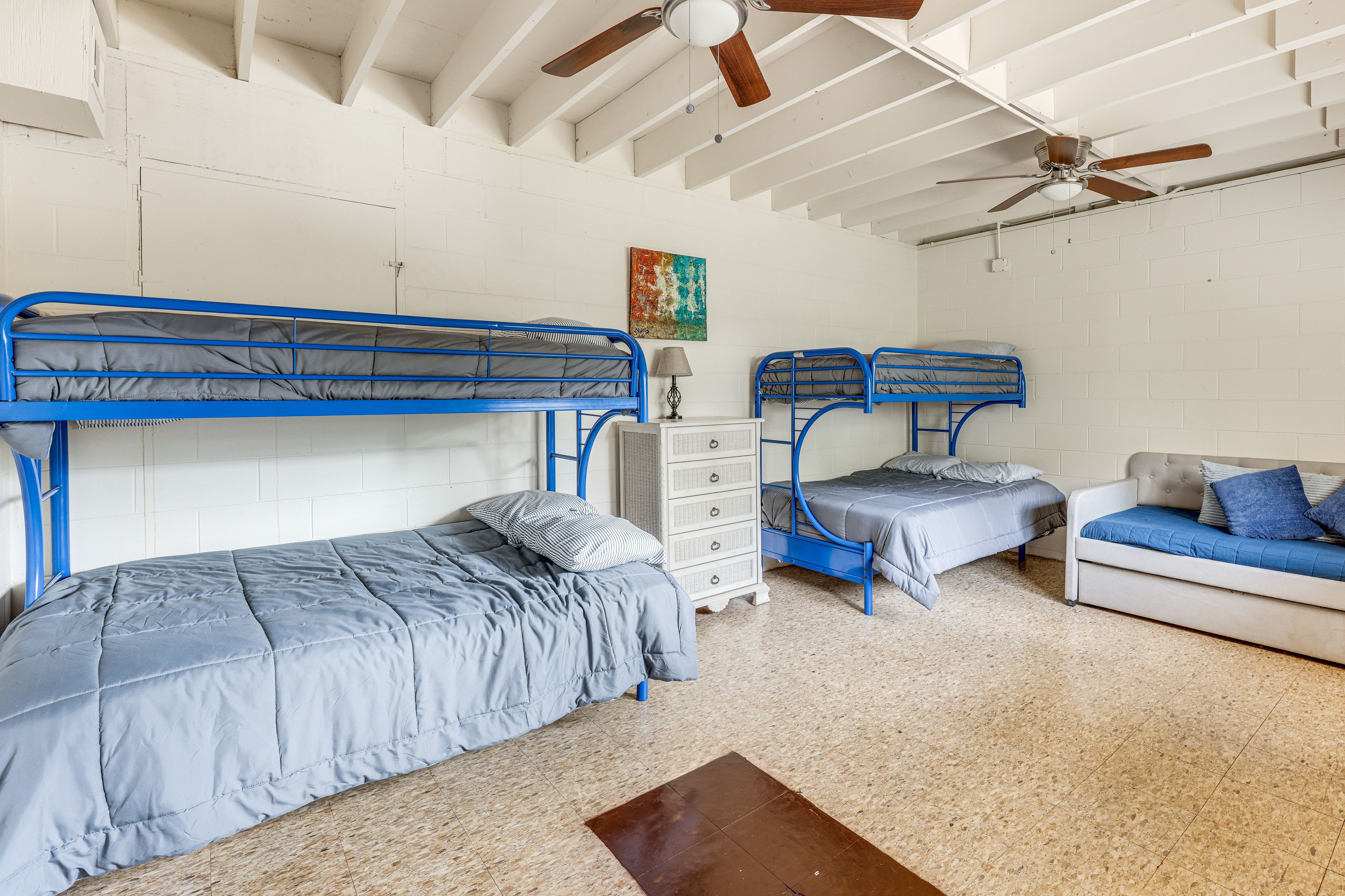 Bedroom 4 | Lower Level | 2 Twin Bunk Beds | Laptop-Friendly Workspace