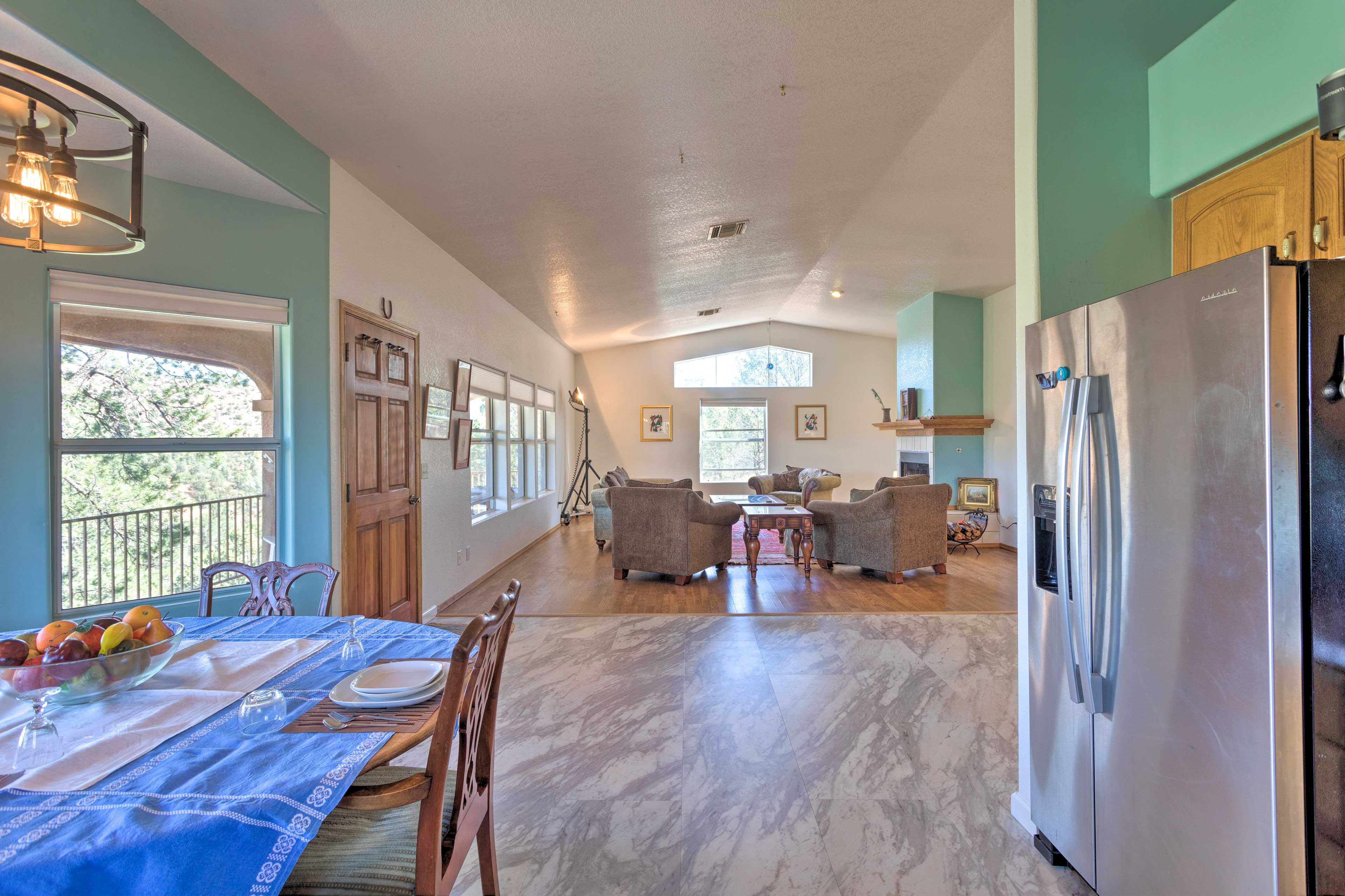 View from Kitchen | Access to Wraparound Balcony