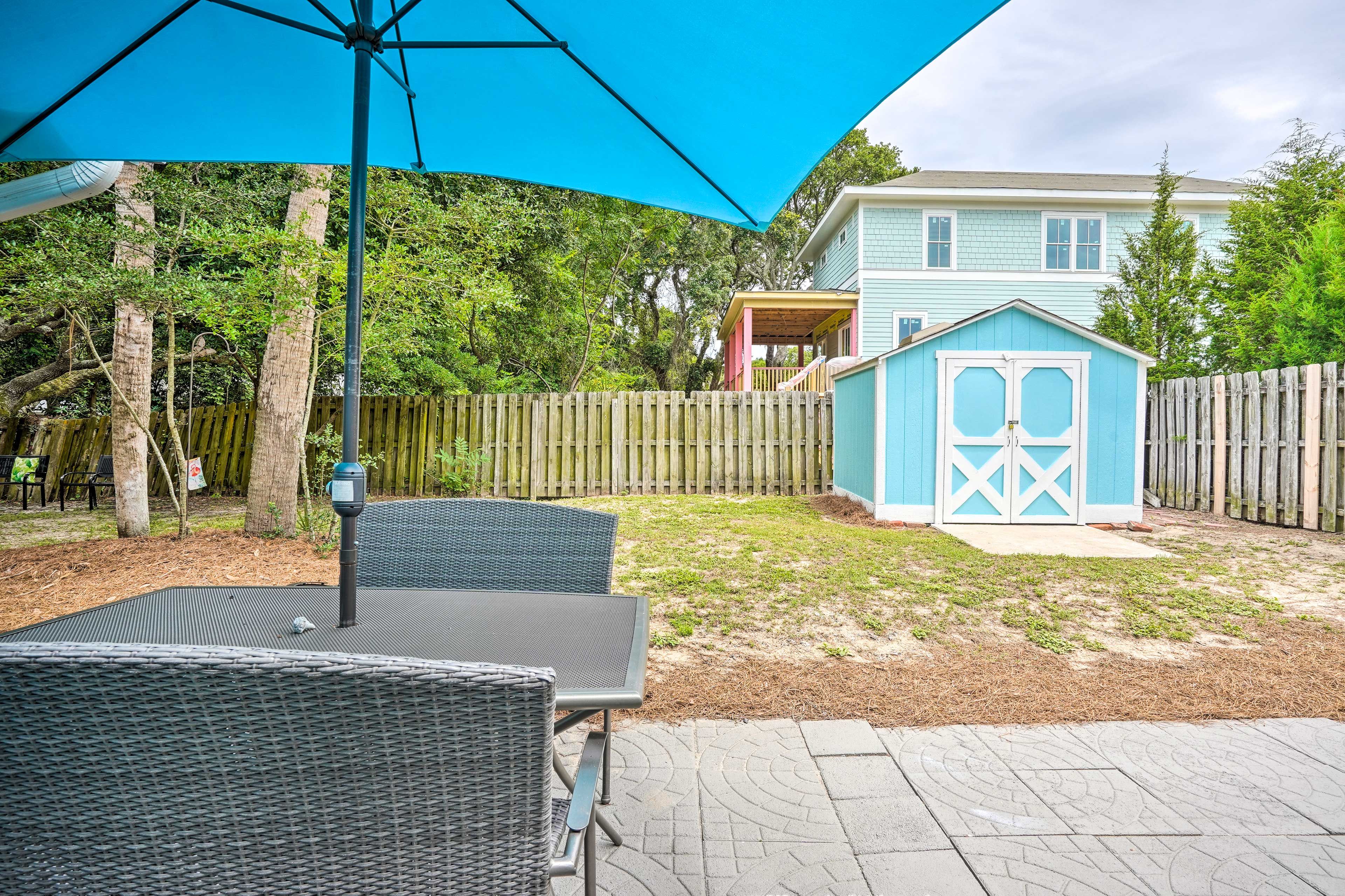 Patio | Fenced-In Backyard