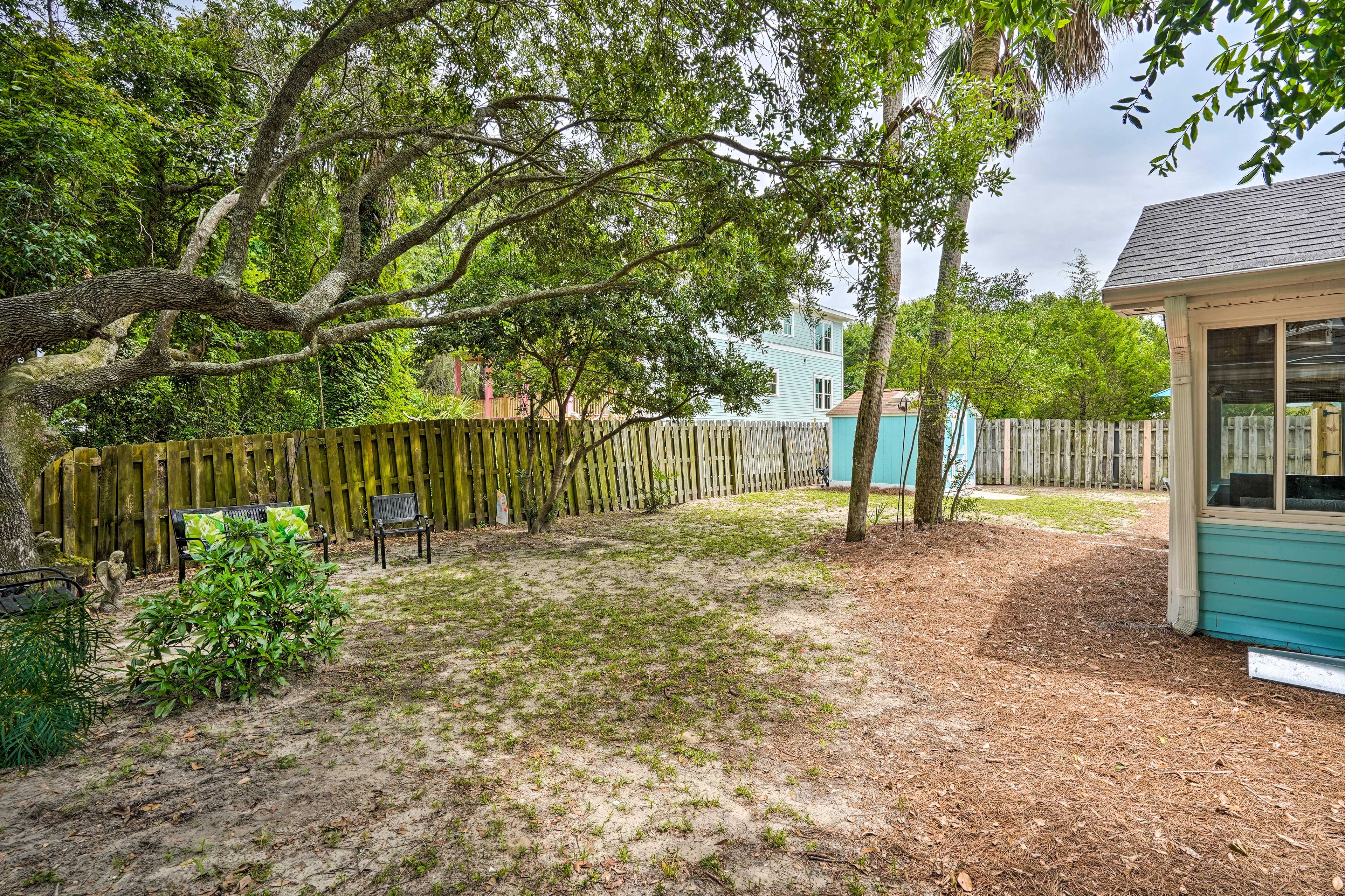Fenced-In Backyard