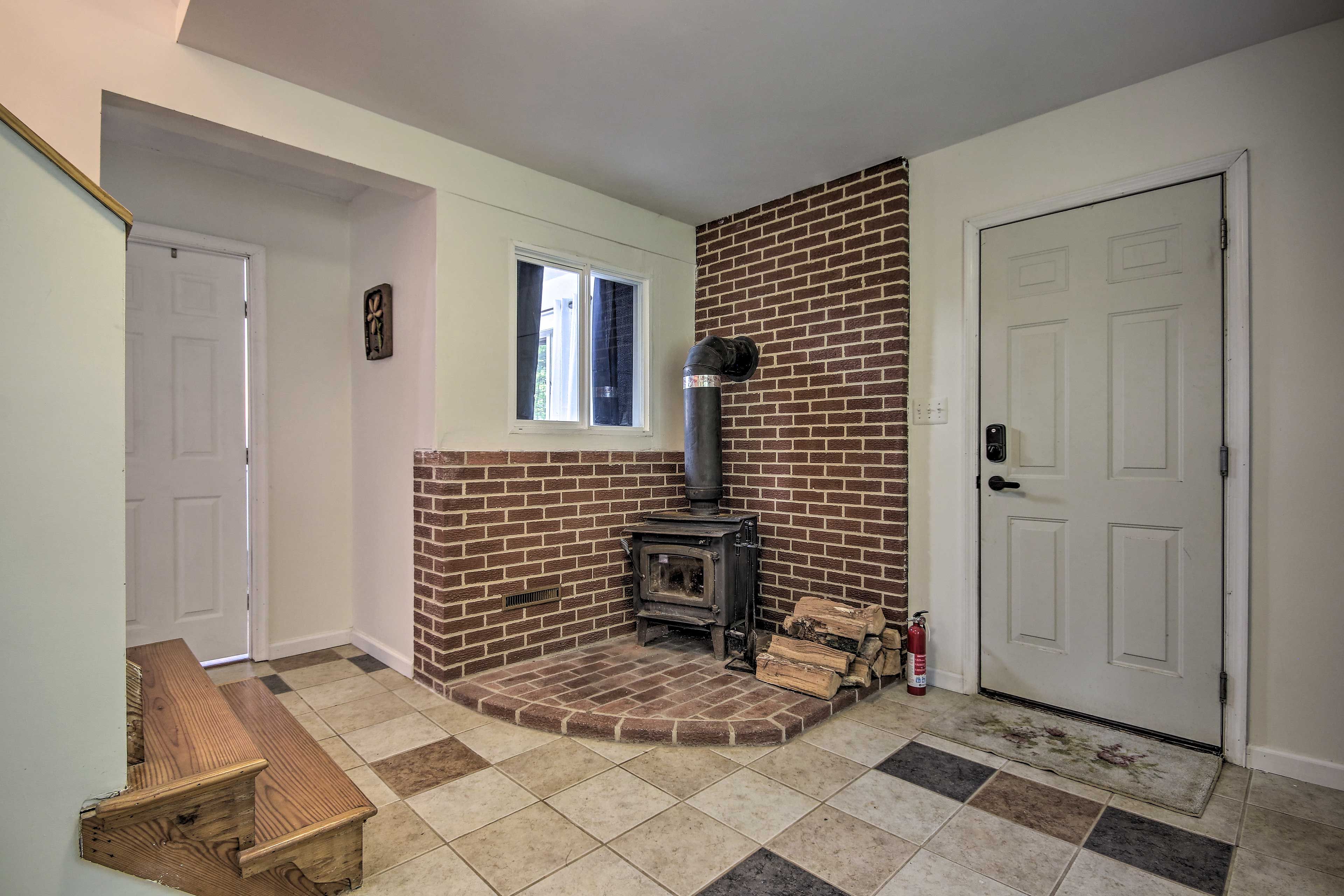Entryway | Ground Floor | Wood-Burning Stove