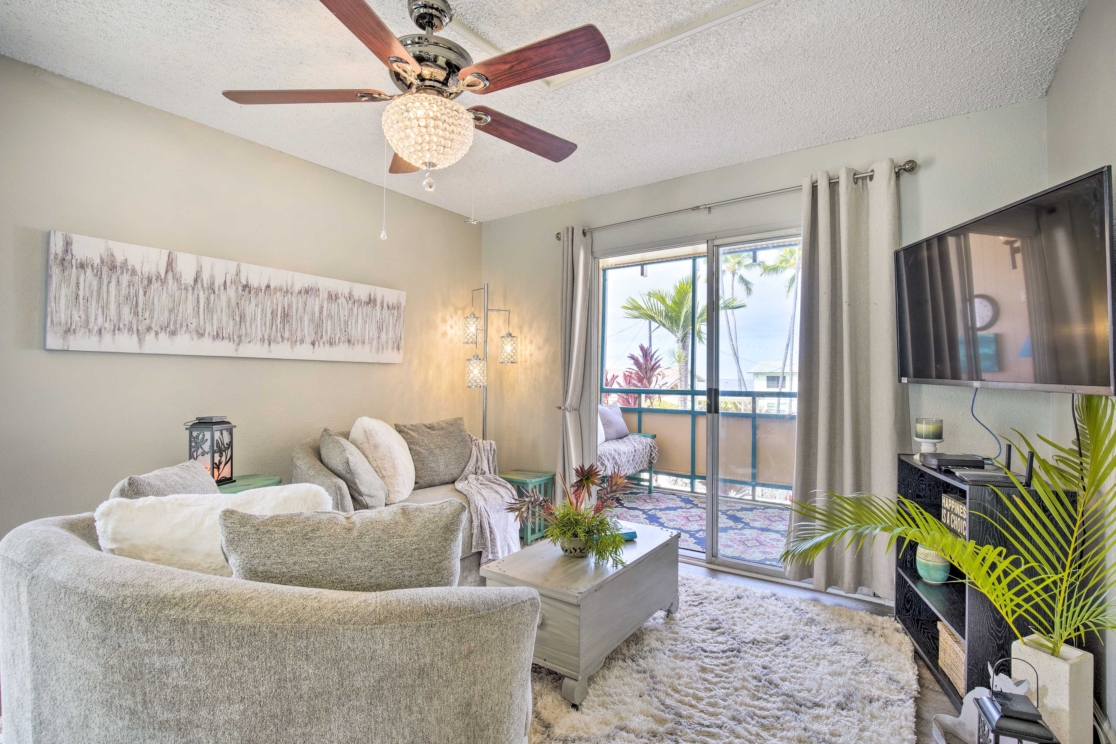 Kailua-Kona Vacation Rental | 1BR | 1BA | 540 Sq Ft | Stairs Required