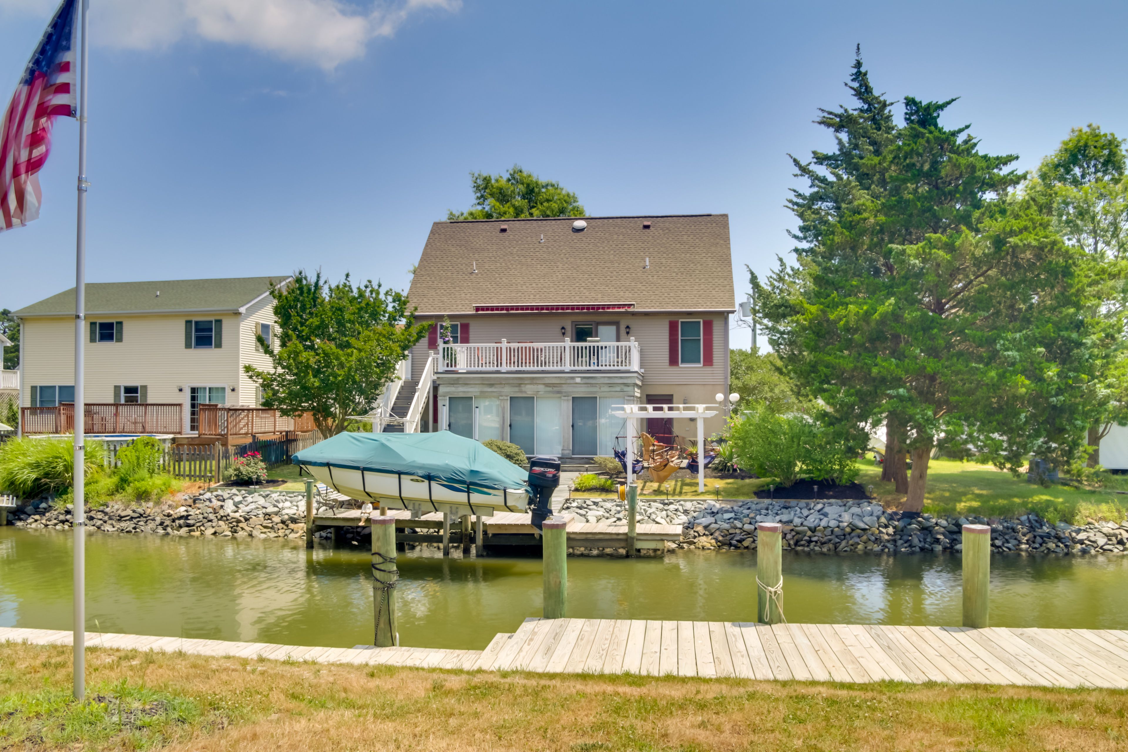 Exterior | Furnished Deck | Fishing Dock