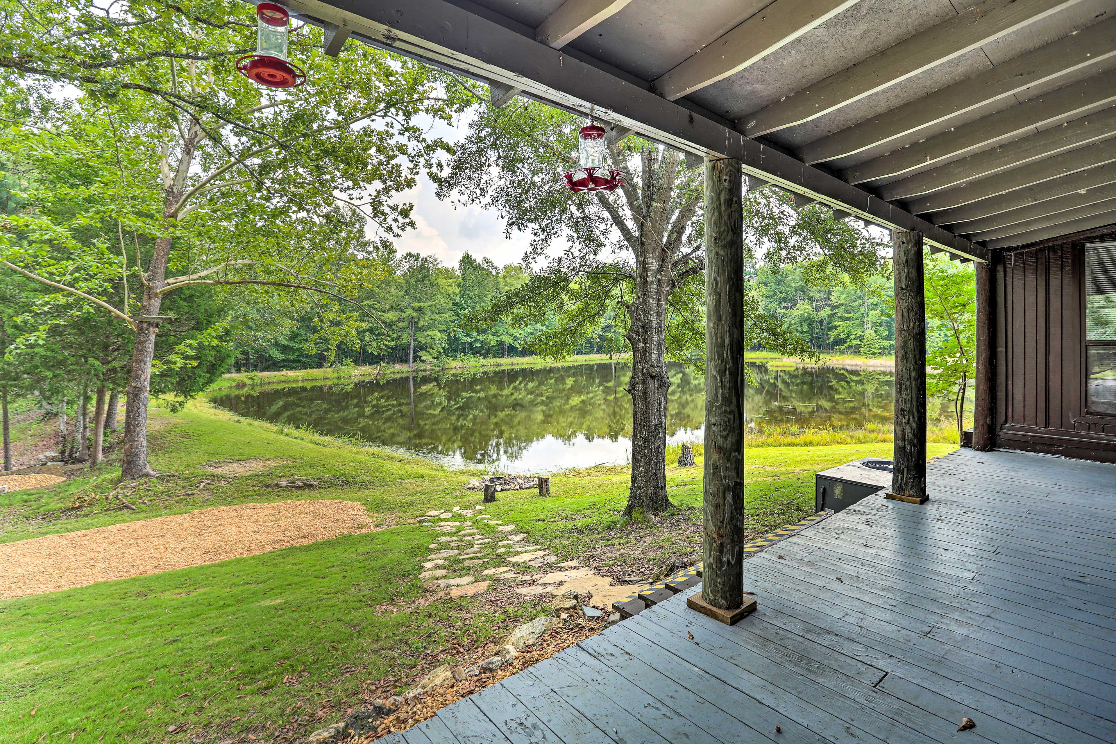 Side Porch | Forest & Pond Views