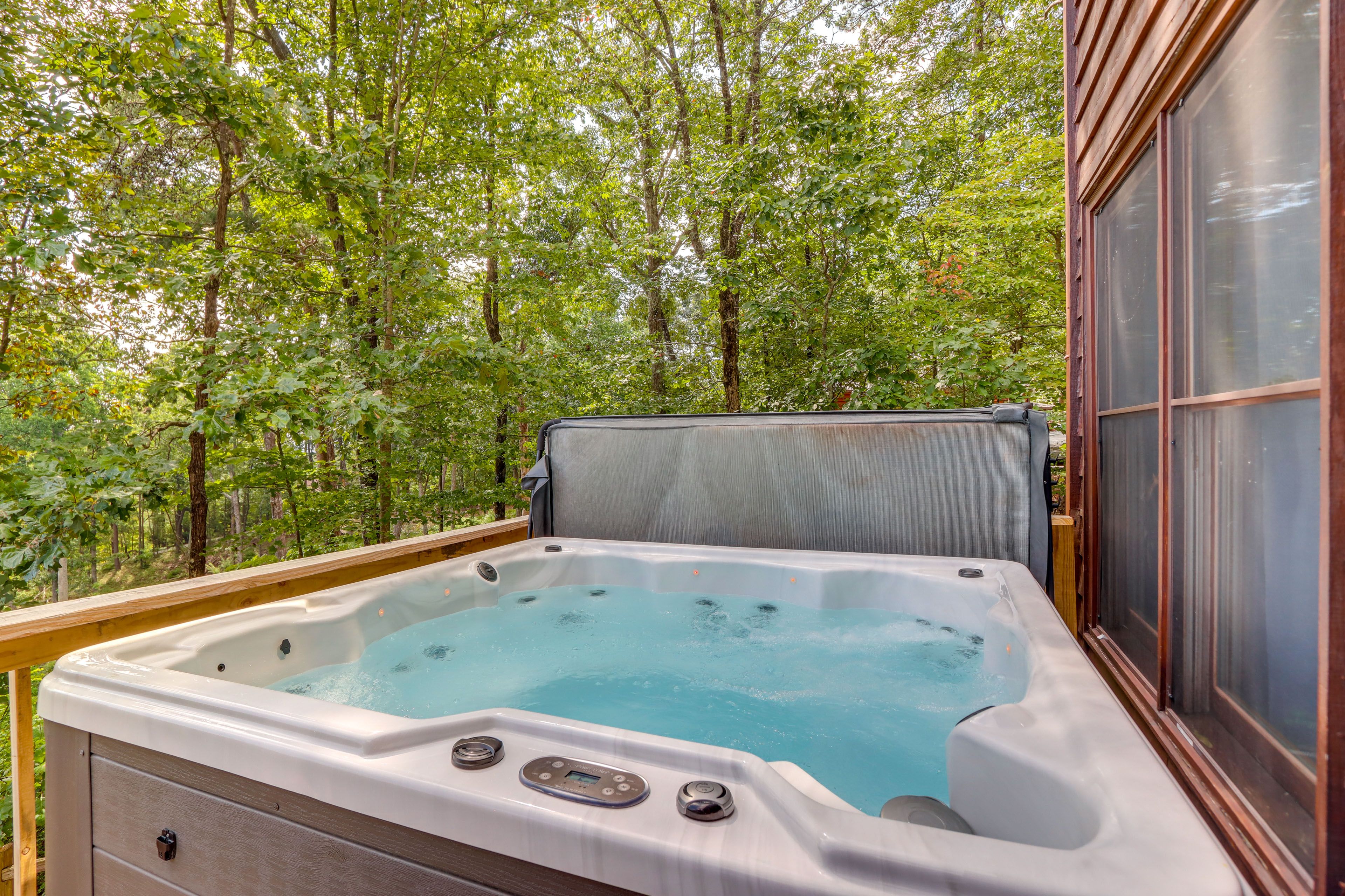 Property Exterior | Hot Tub | Pet Friendly w/ Fee