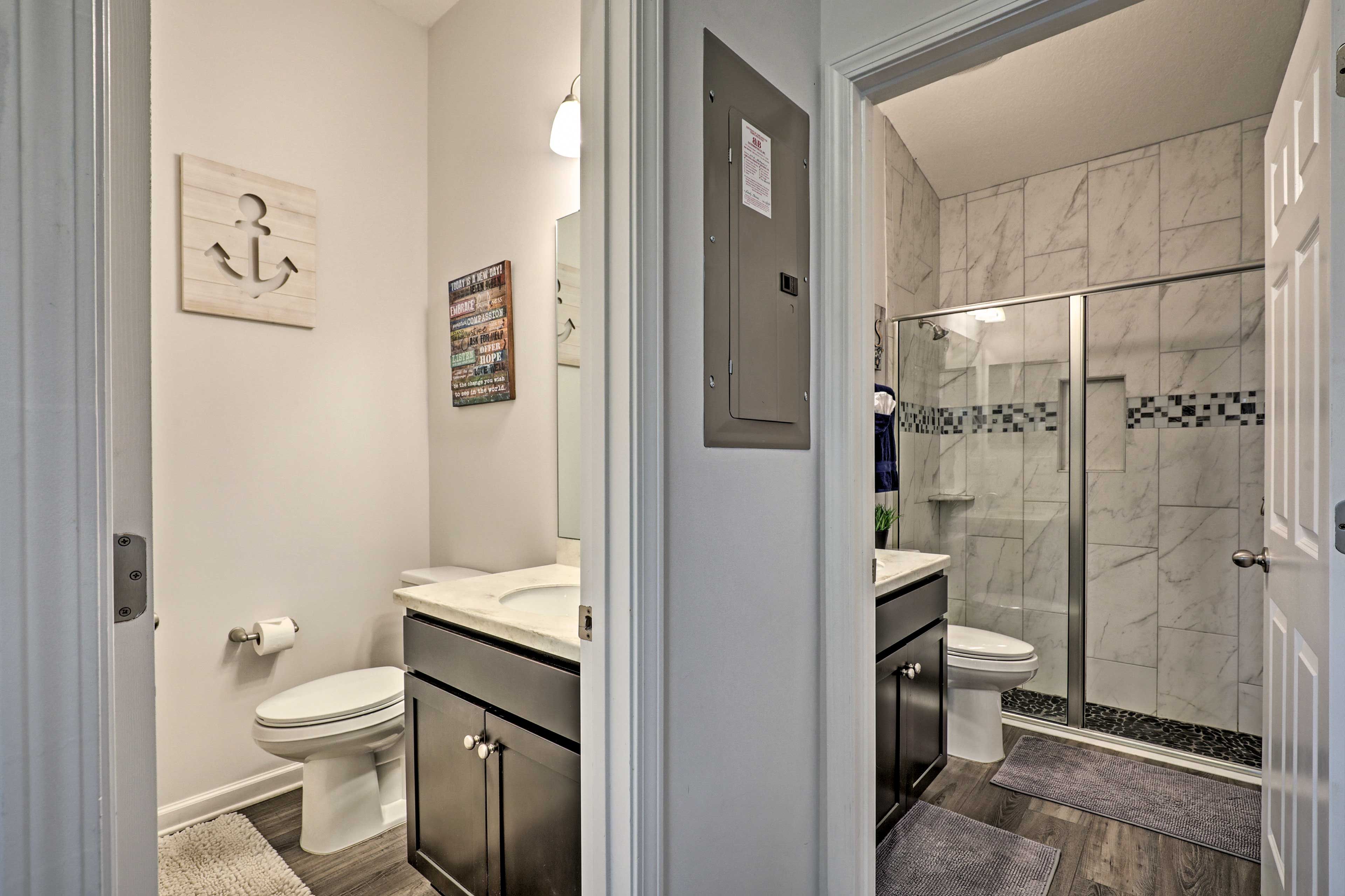 Full & Half-Bathrooms