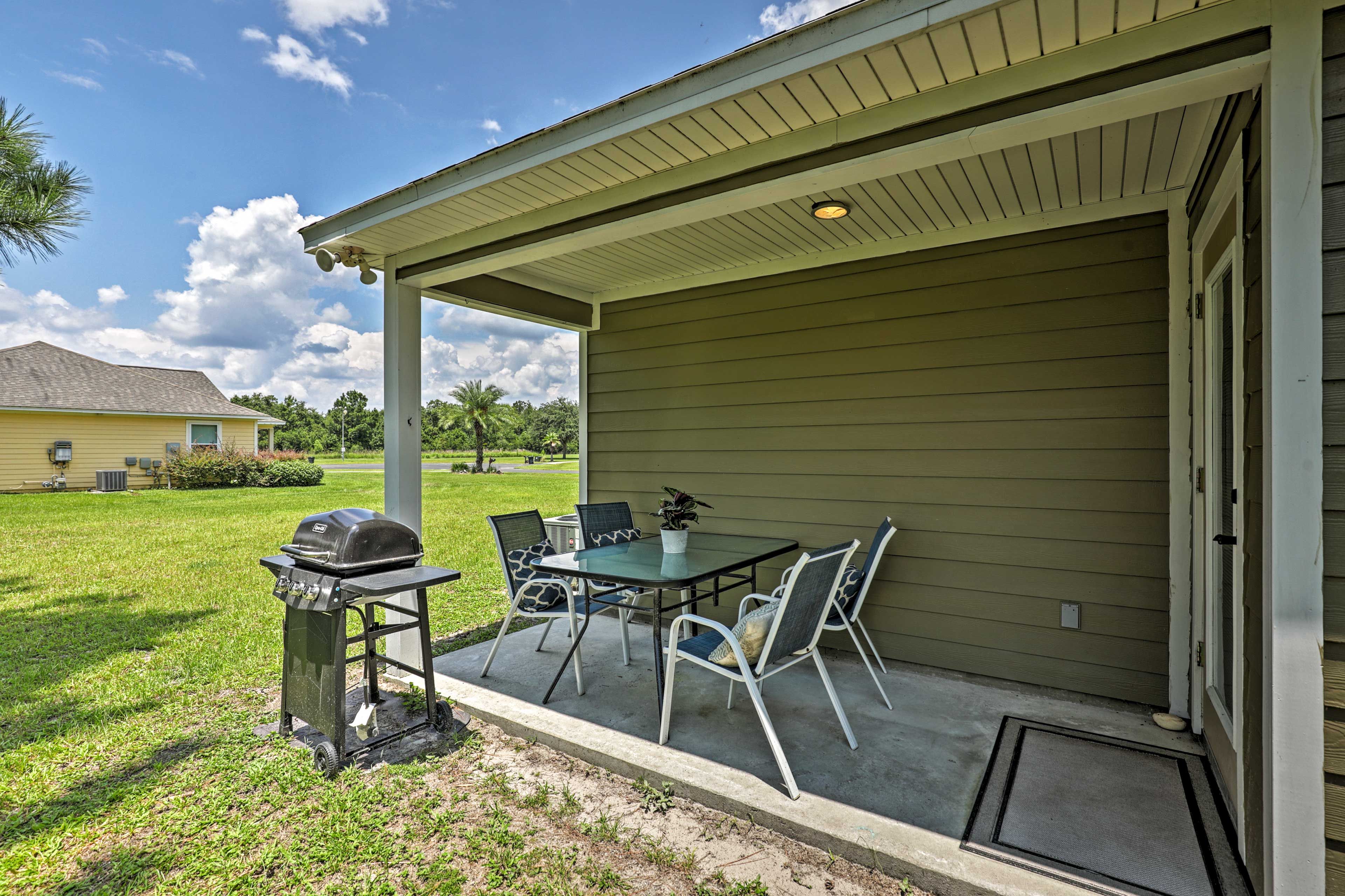Covered Patio | Additional Accommodations Available | Garage Parking