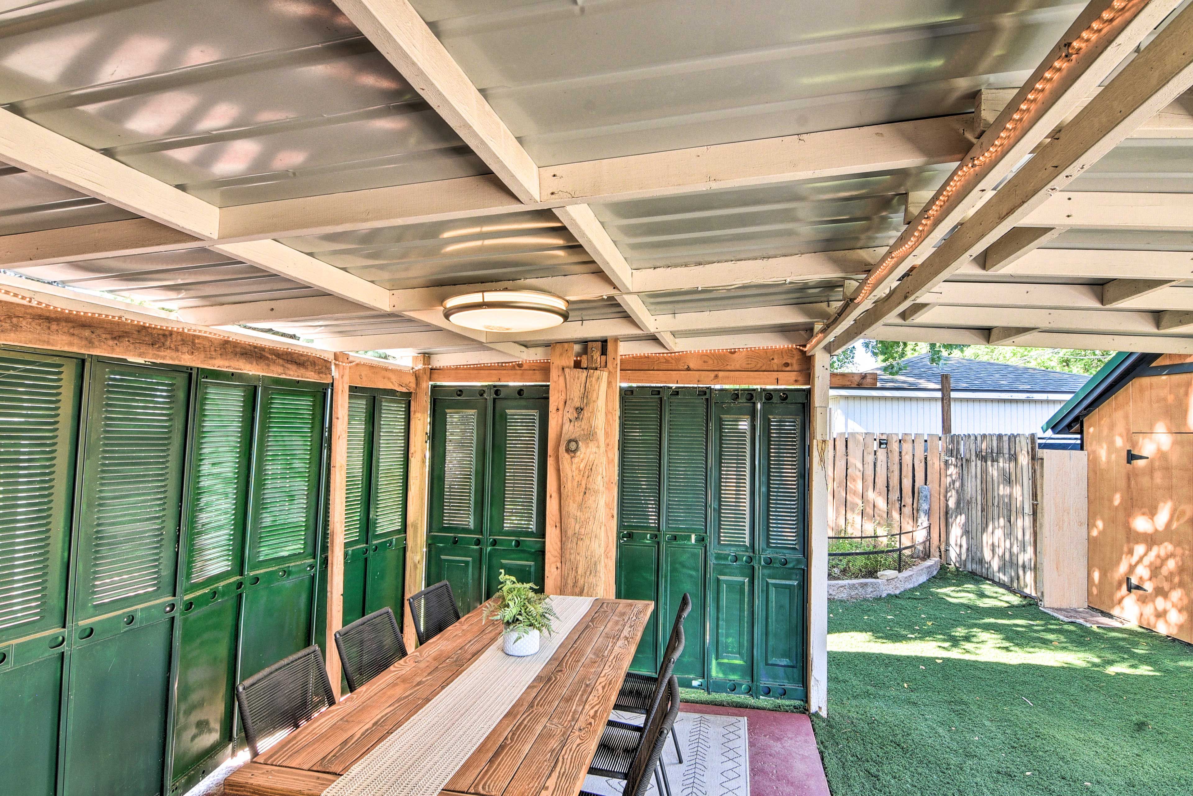 Covered Dining Area