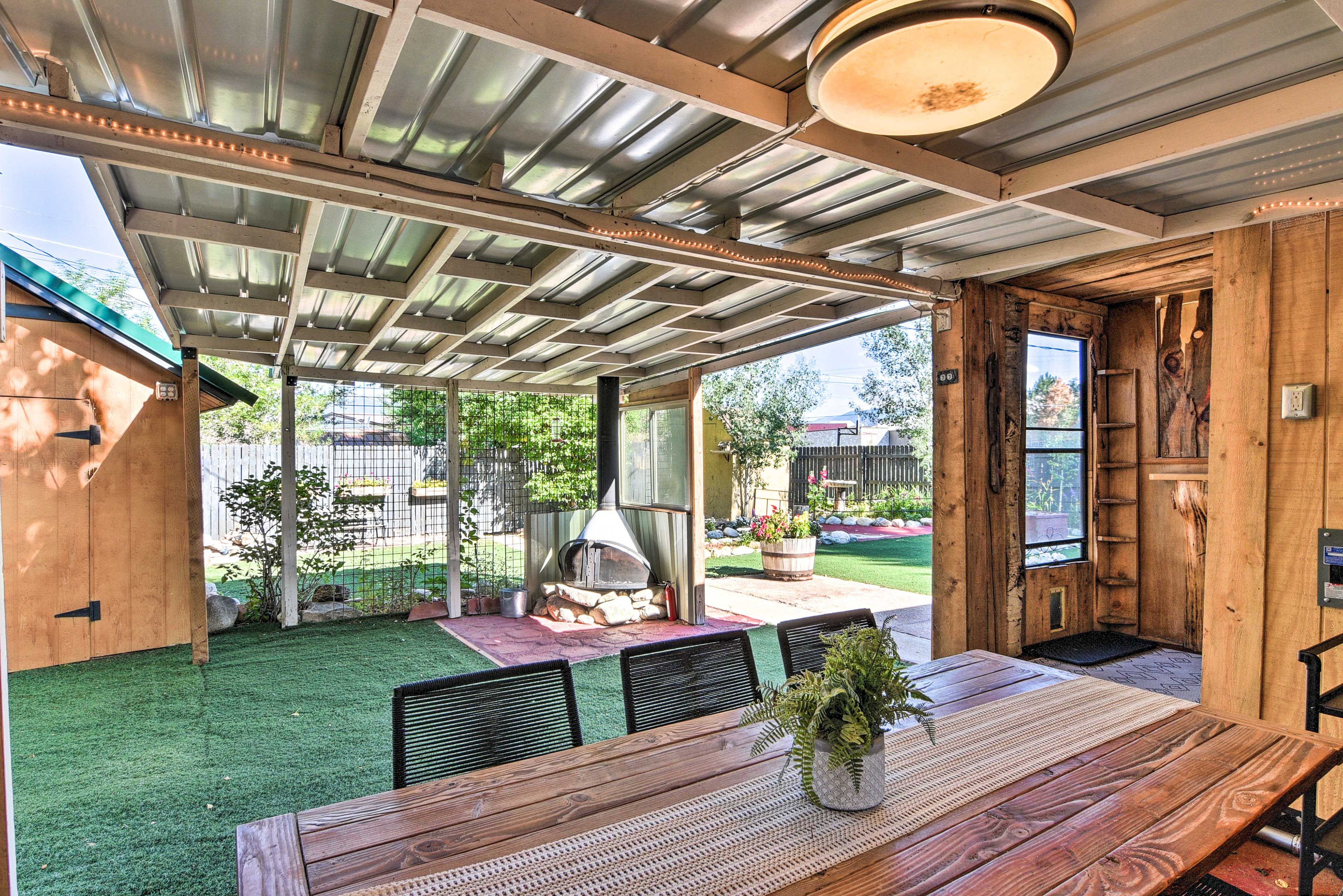 Covered Dining Area