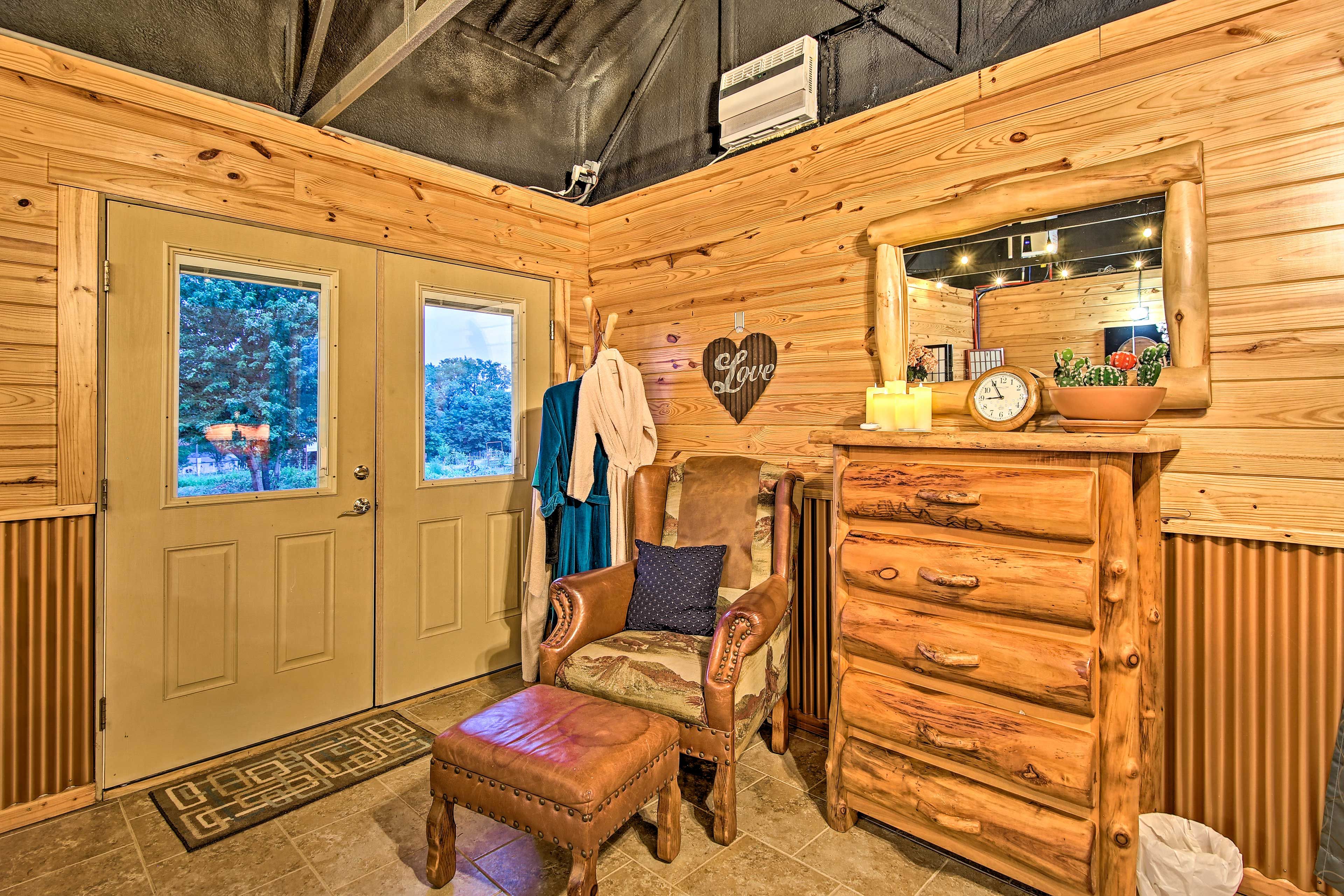 Bedroom 6 | Queen Bed | Private Hot Tub | Drip Coffee Maker | Mini-Fridge