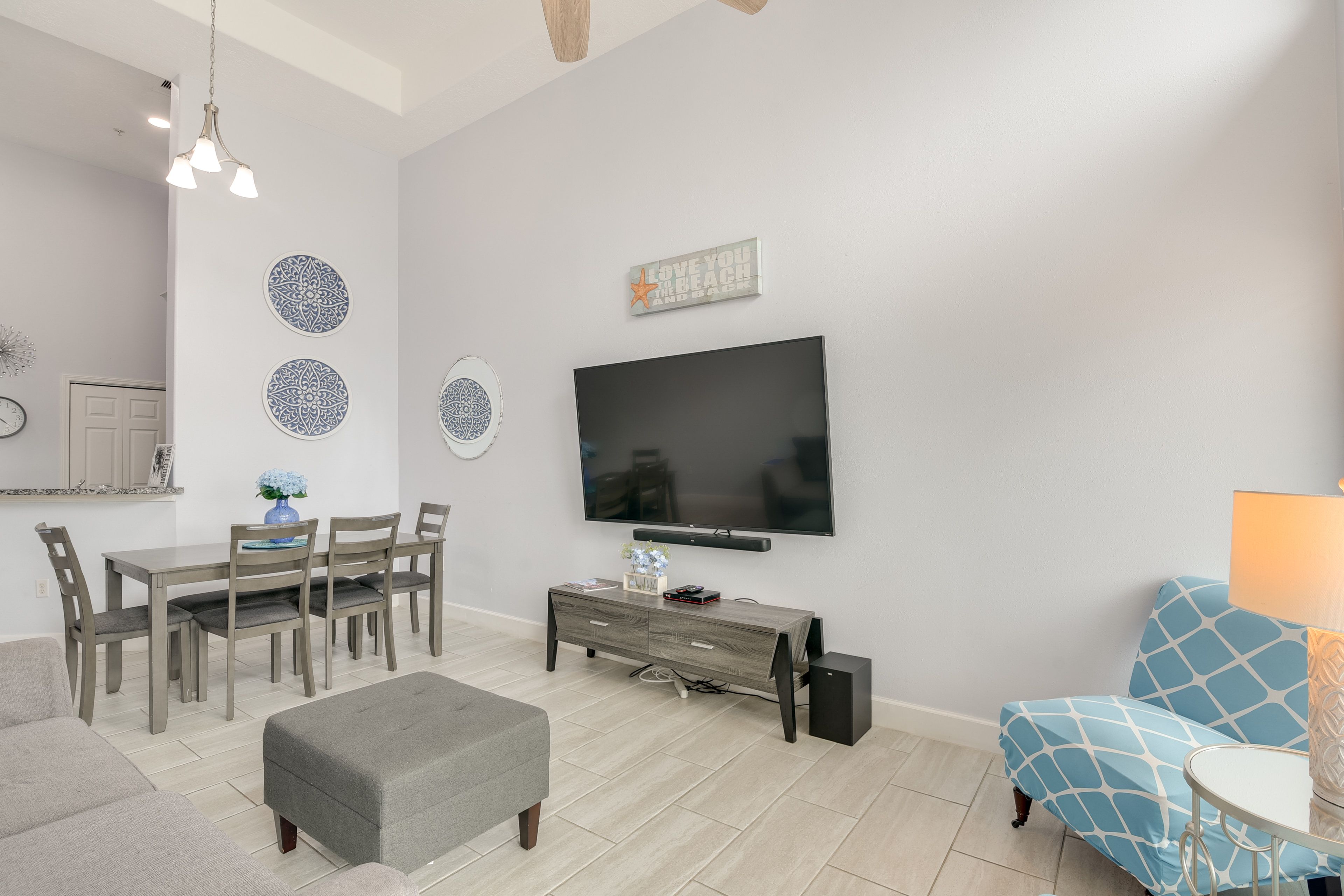 Living Room | Sleeper Sofa | Central A/C & Heat