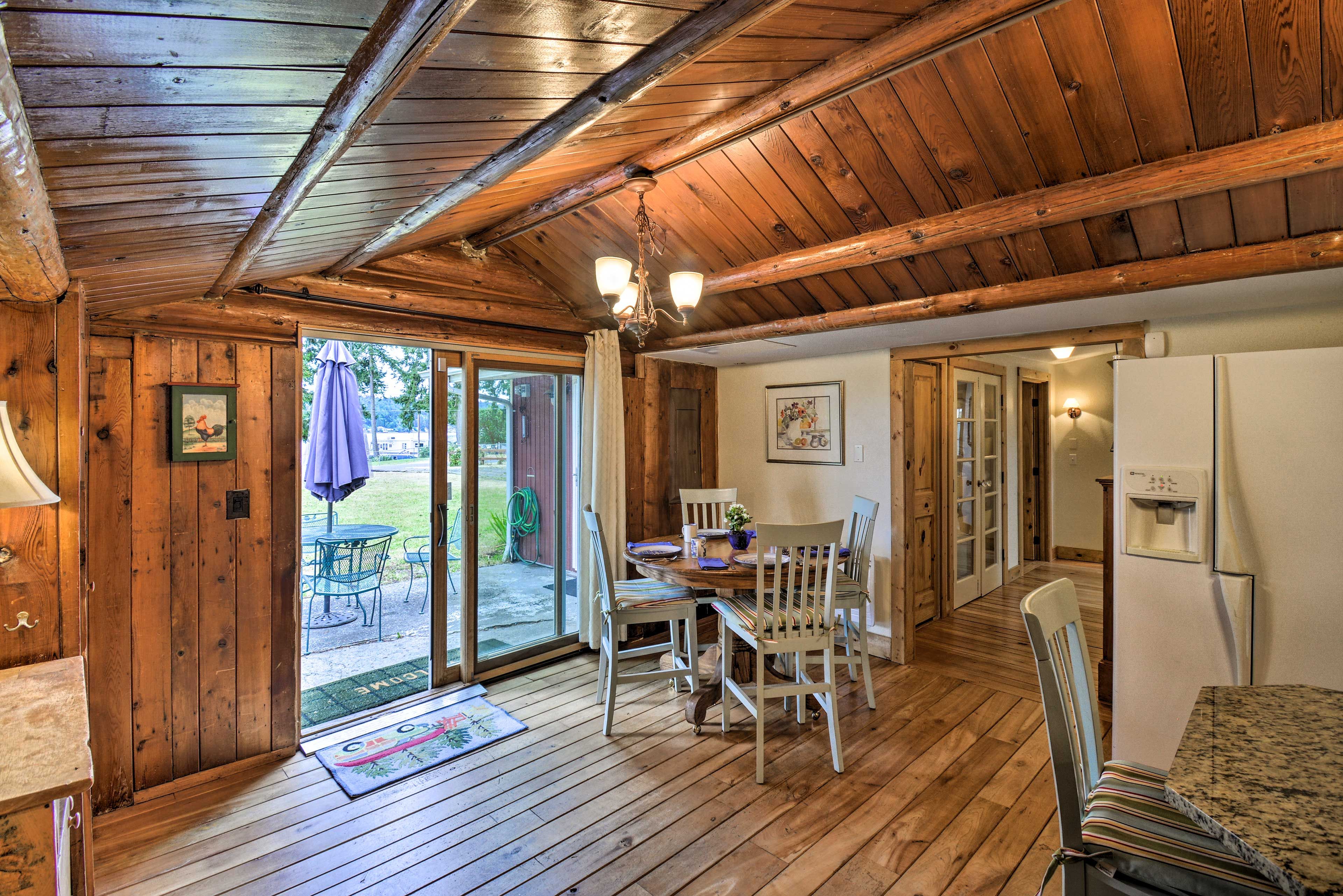 Dining Area | Dishware & Flatware | Patio Access