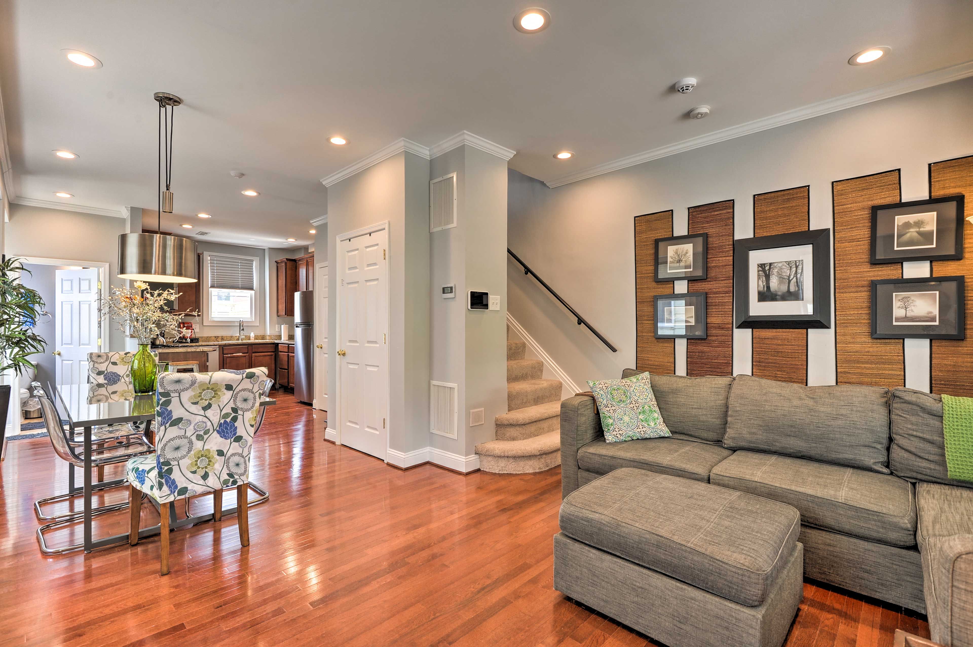 Living Room | 3-Story Townhome