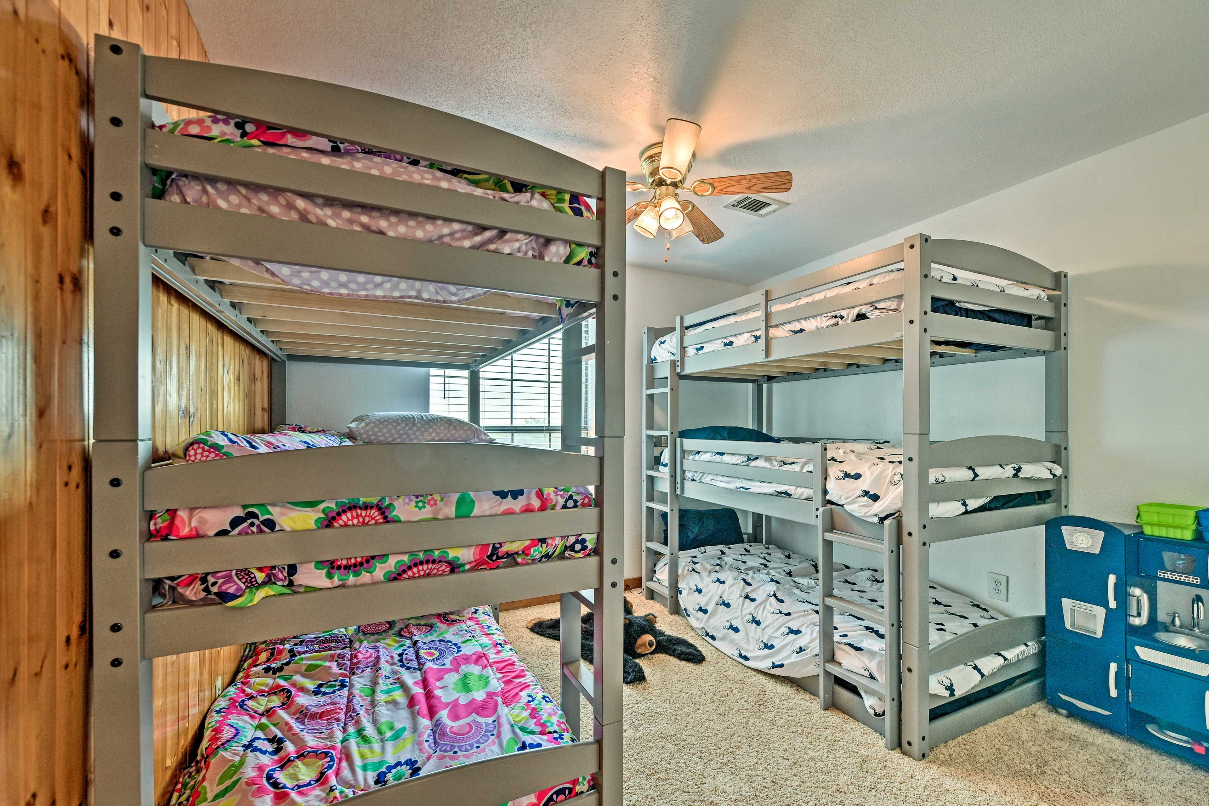 Bedroom 5 | 2 Triple Twin Bunk Beds | 2nd Floor