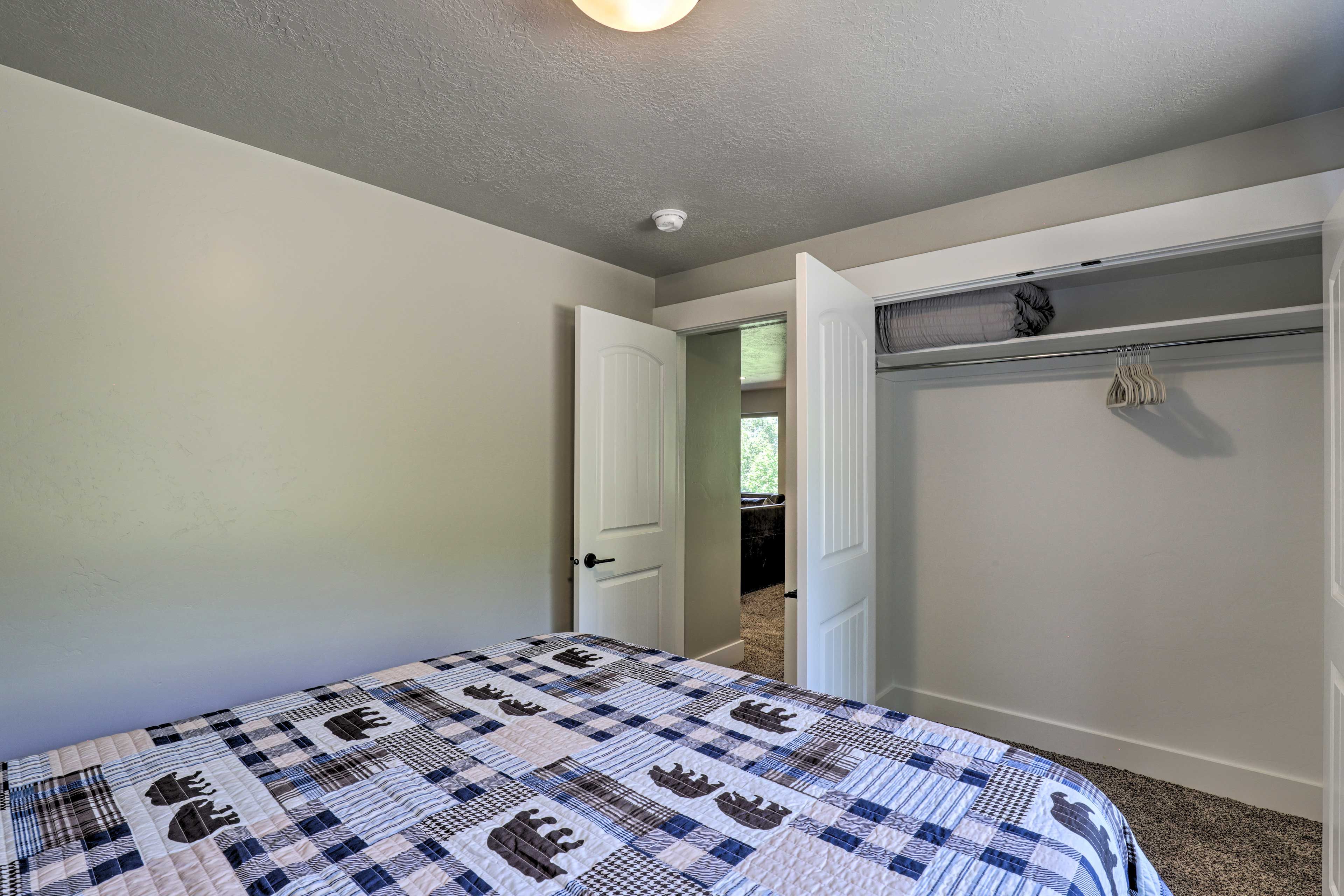 Bedroom 2 | Closet w/ Hangers