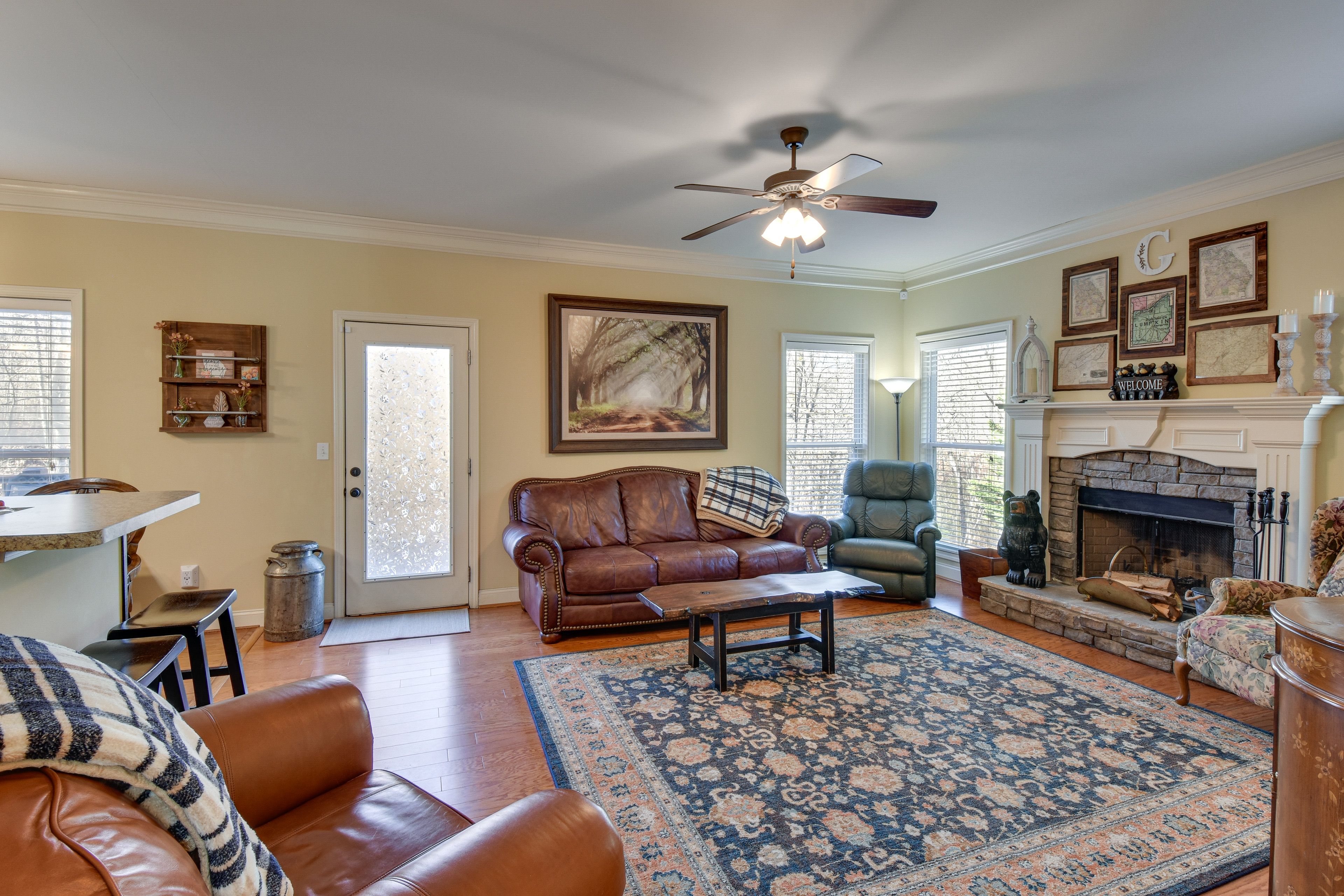 Living Room | Main Floor | Wood-Burning Fireplace (Firewood Not Provided)