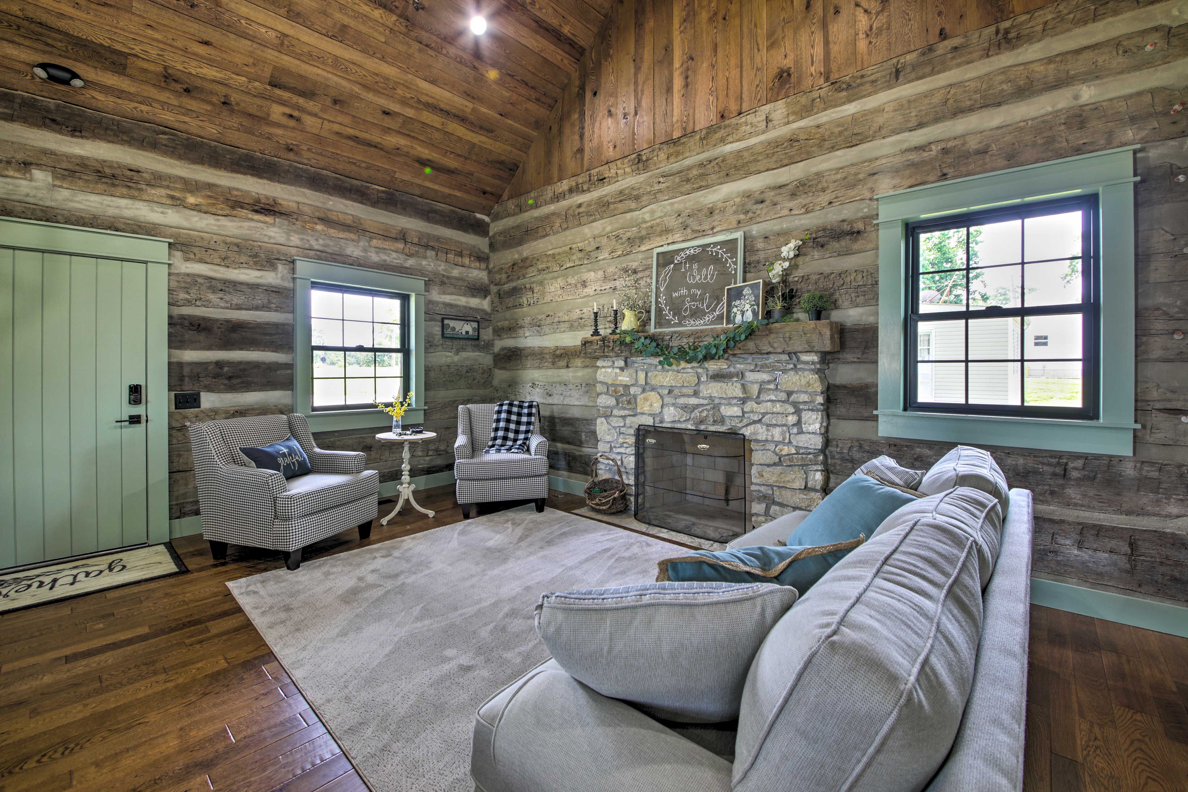 Living Room | Decorative Fireplace