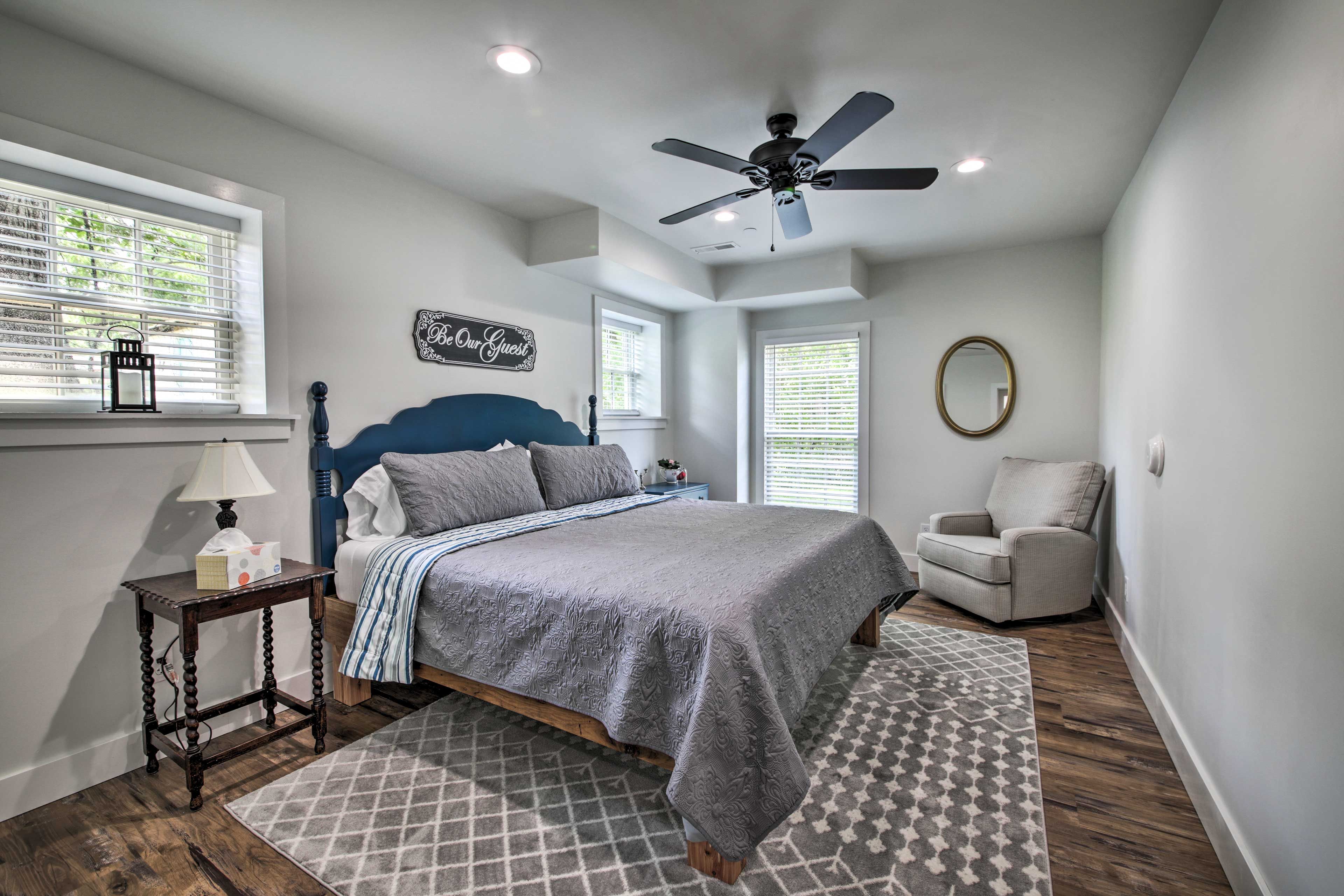 Bedroom 1 | King Bed | Linens Provided Throughout Property