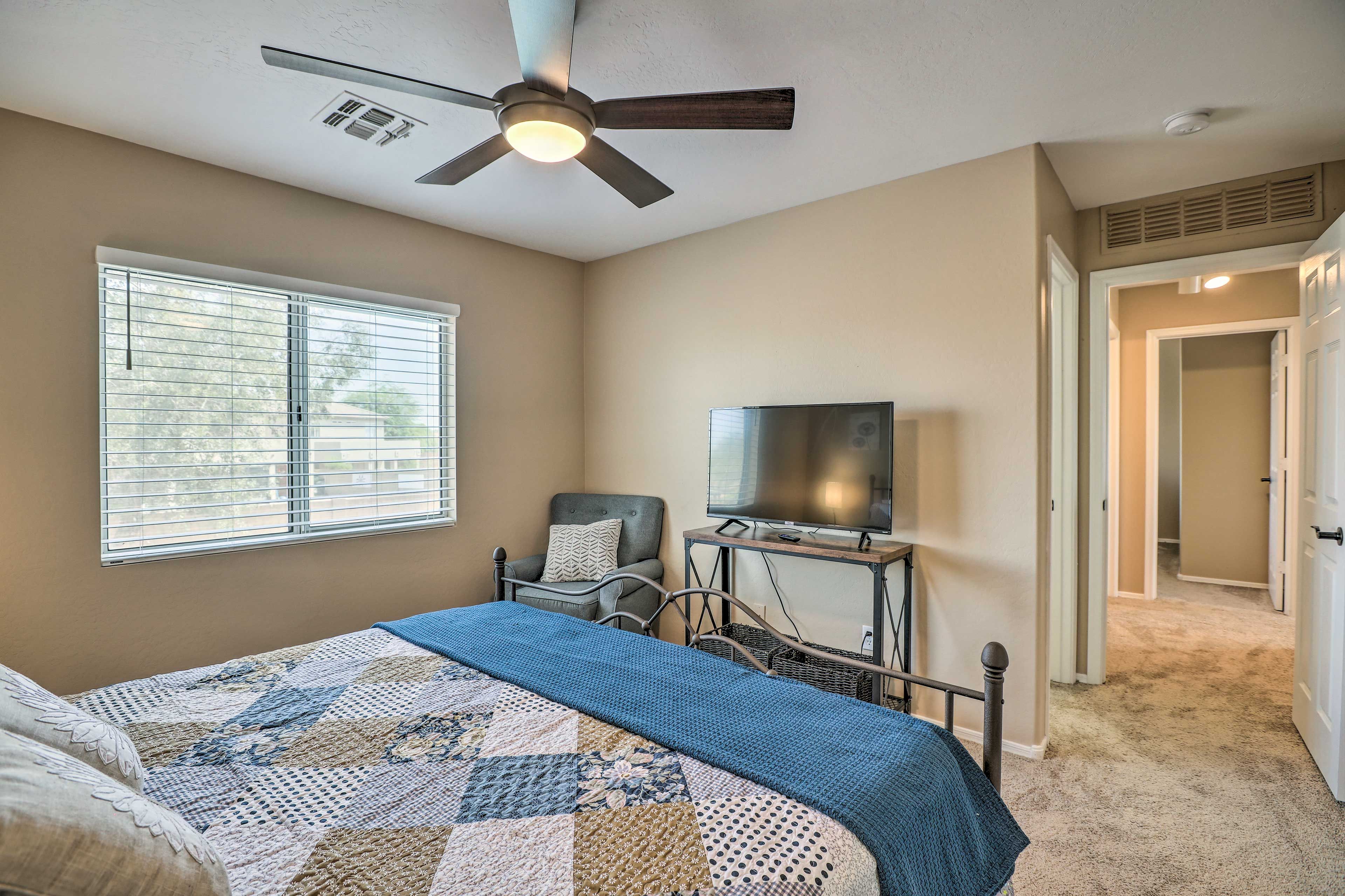 Bedroom 1 | Linens Provided | Smart TV
