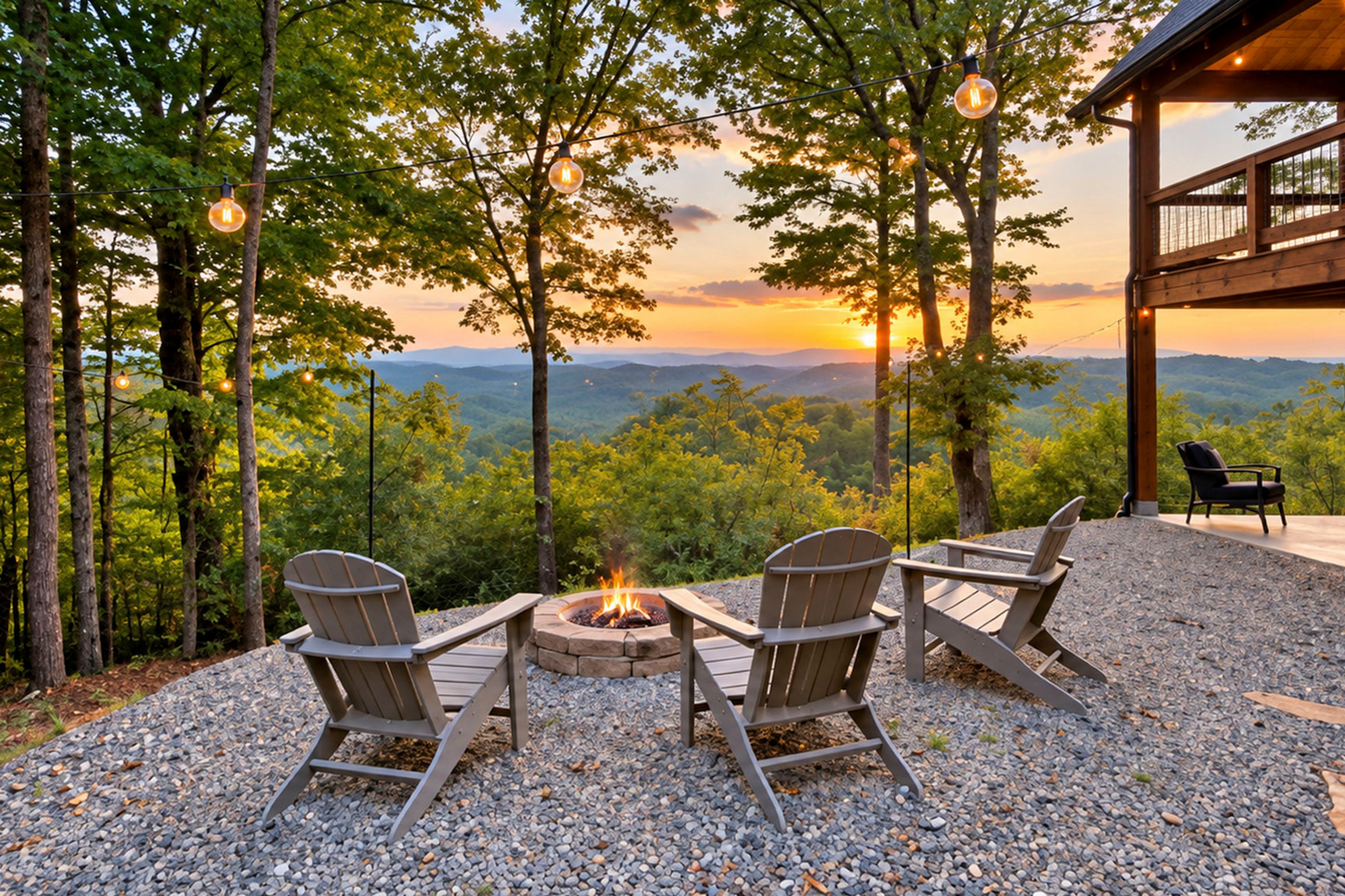 Yard | Fire Pit | Mountain Views