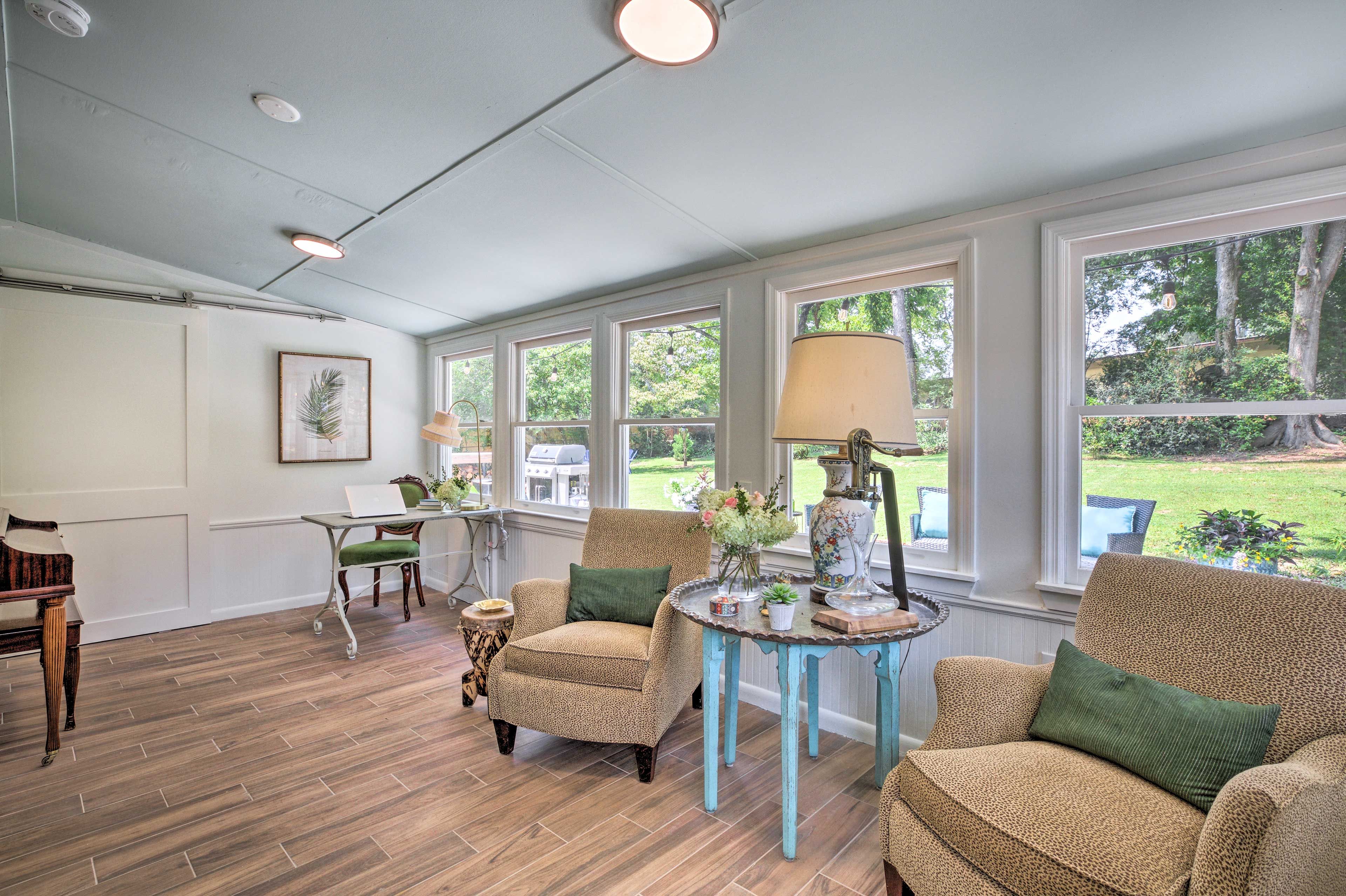 Sunroom | Piano | Home Office Space