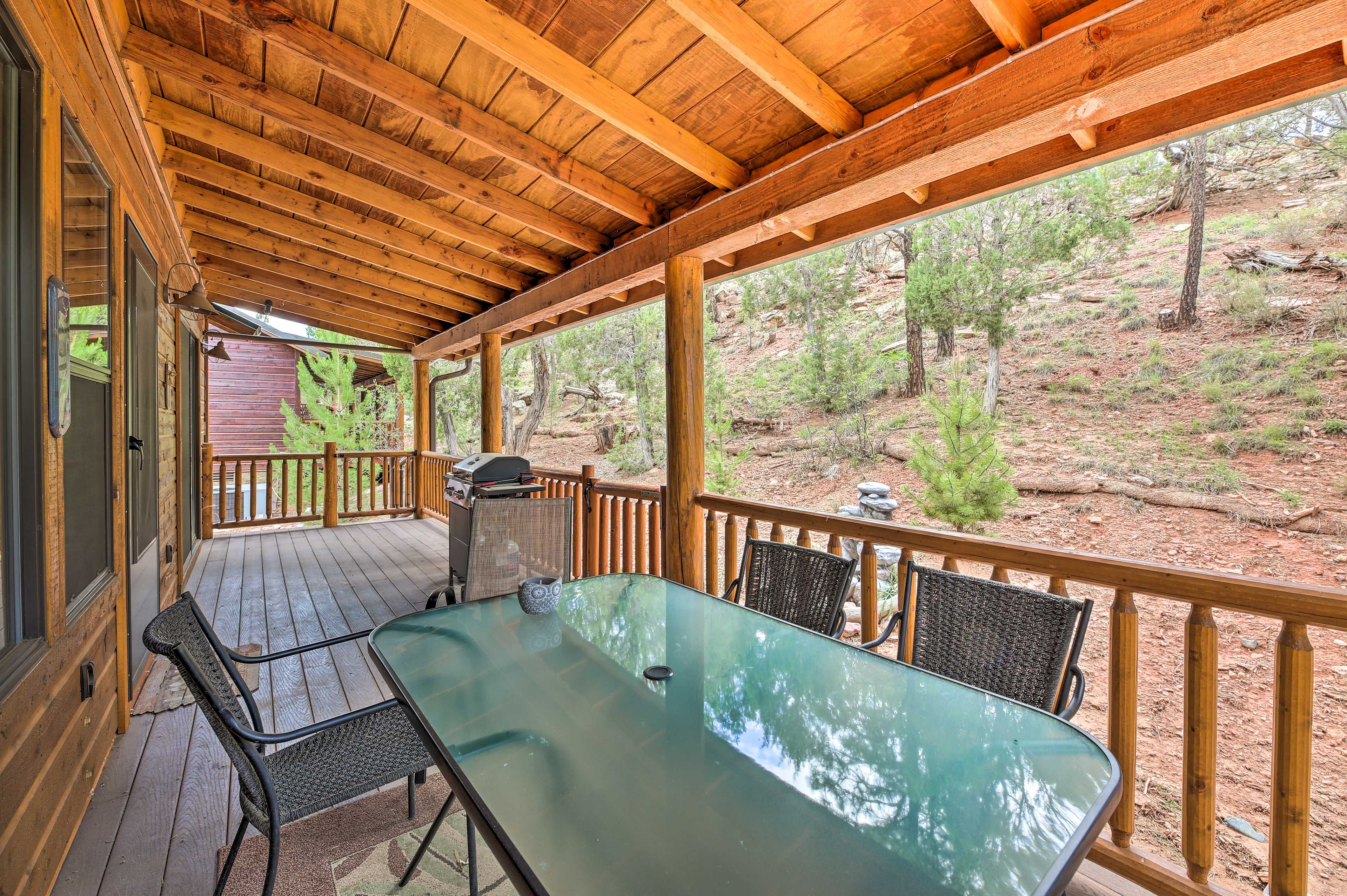 Outdoor Dining Area | Stairs Required For Full Outdoor Access