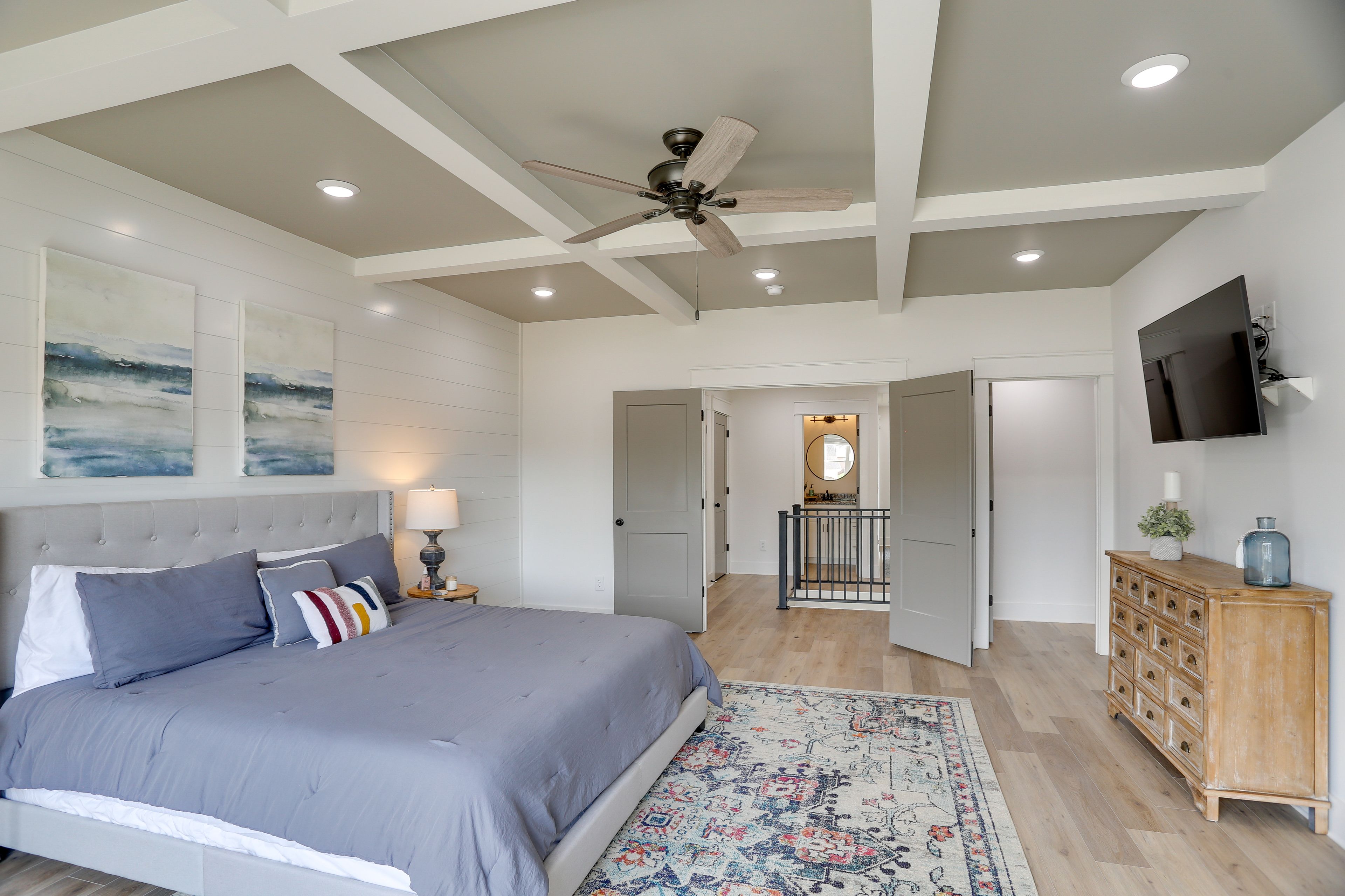 Bedroom 1 | King Bed | Linens Provided | Smart TV | 2nd Floor | Walk-in Closet