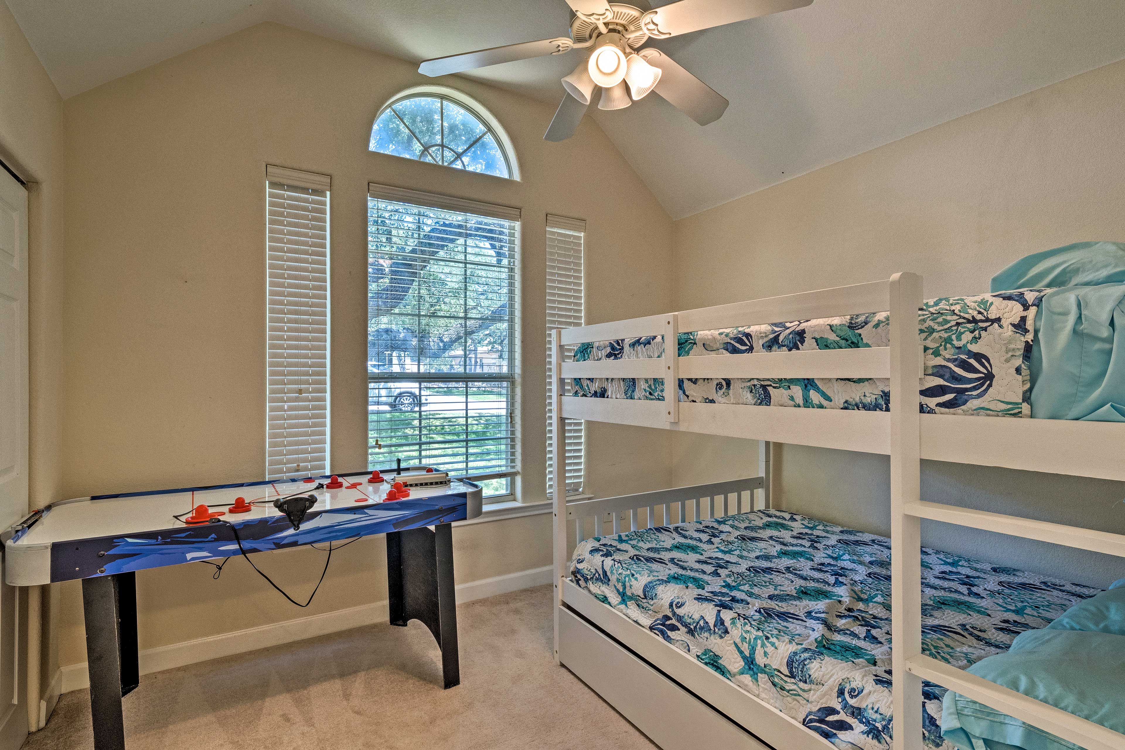 Bedroom 3 | Full Bunk Bed w/ Twin Trundle Bed | Single-Story Interior