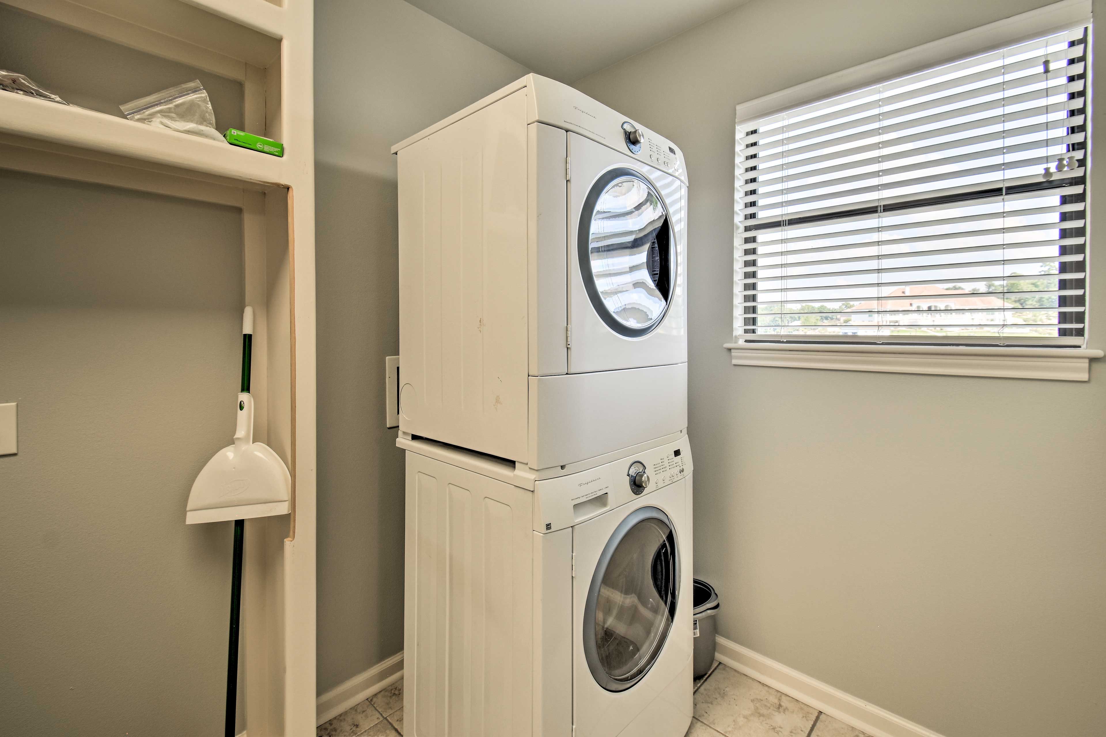 Walk-in Pantry & Linen Closet | Washer & Dryer