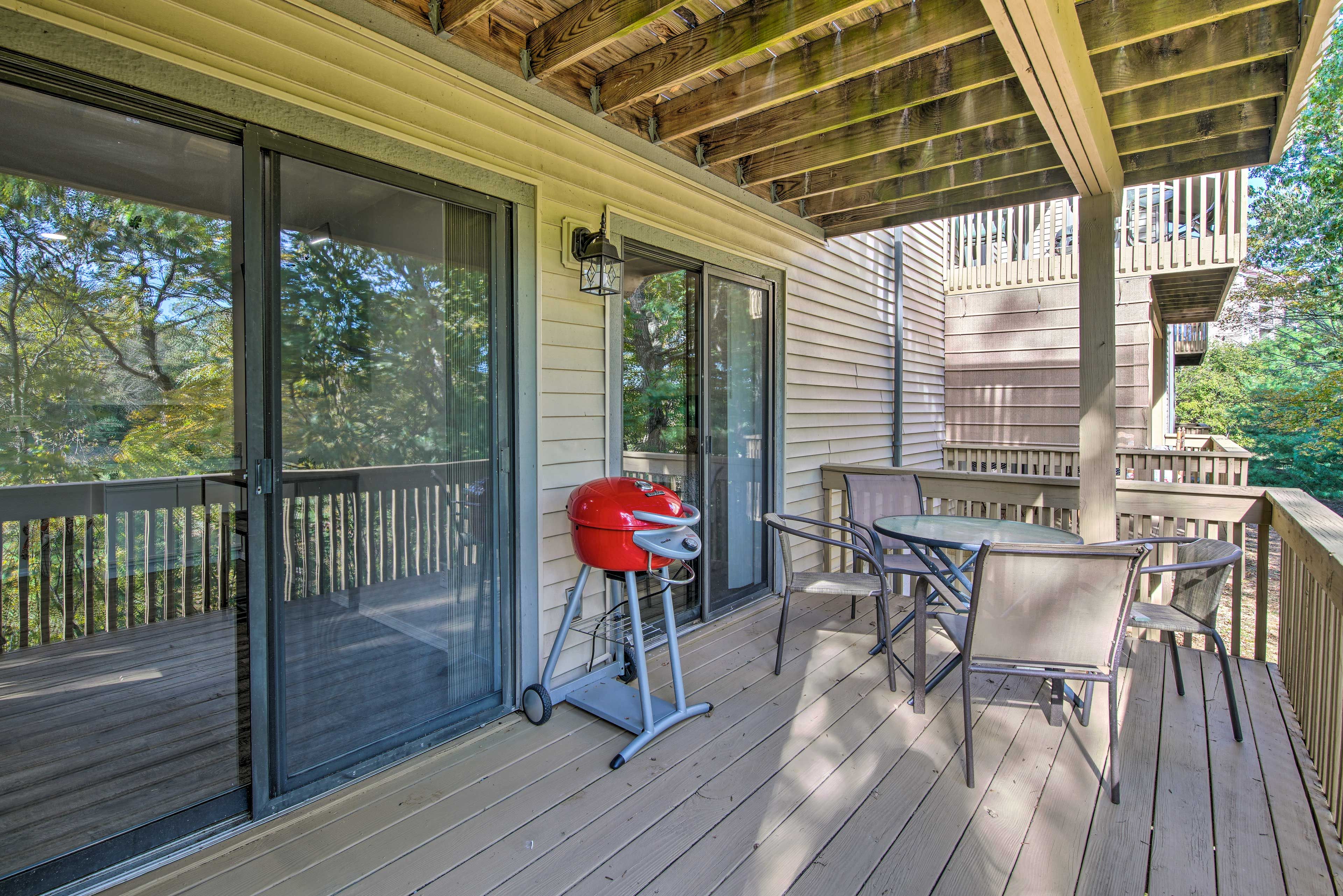 Private Balcony | Charcoal Grill