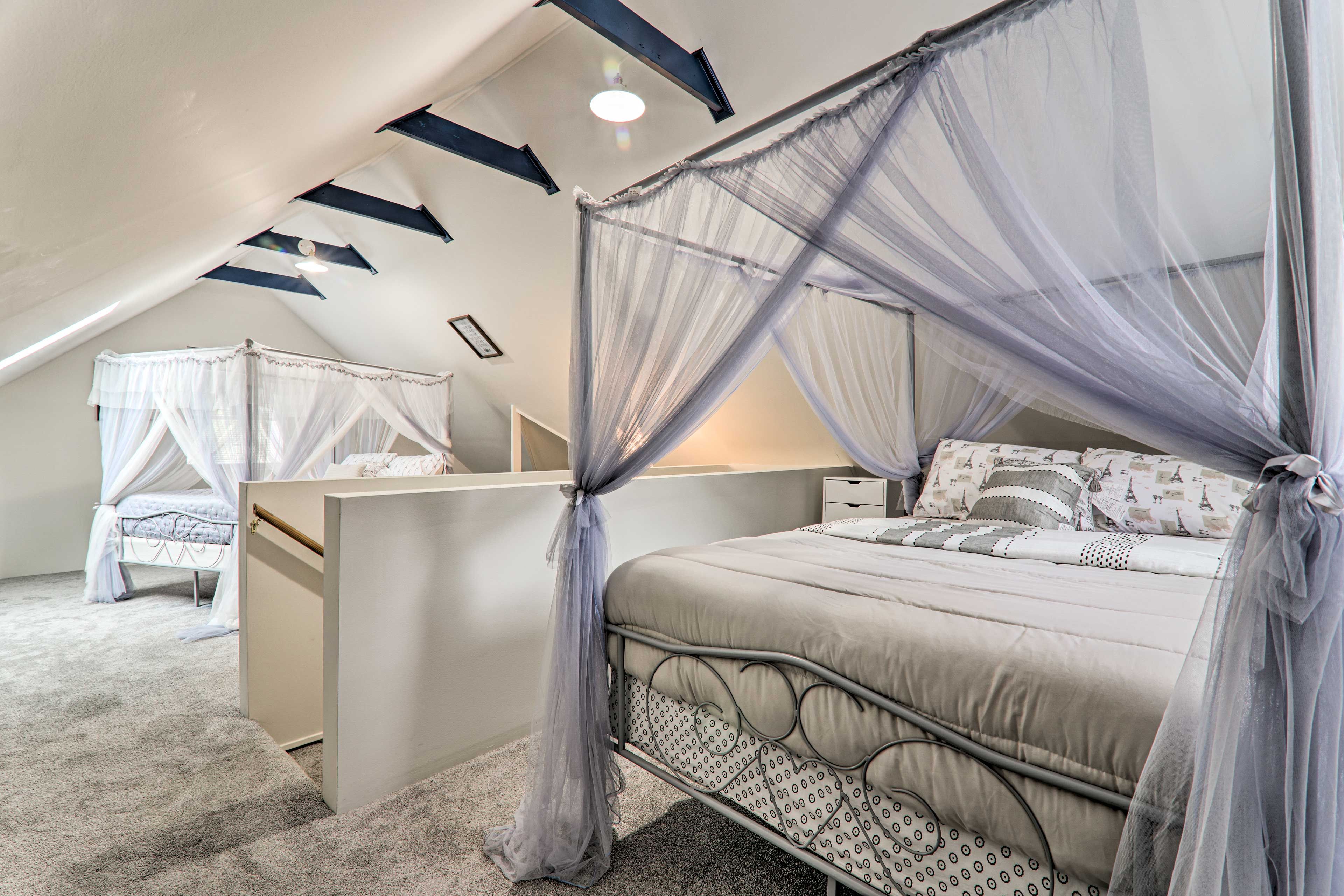 Bedroom 5 (Loft) | 3rd Floor | 2 Full Beds