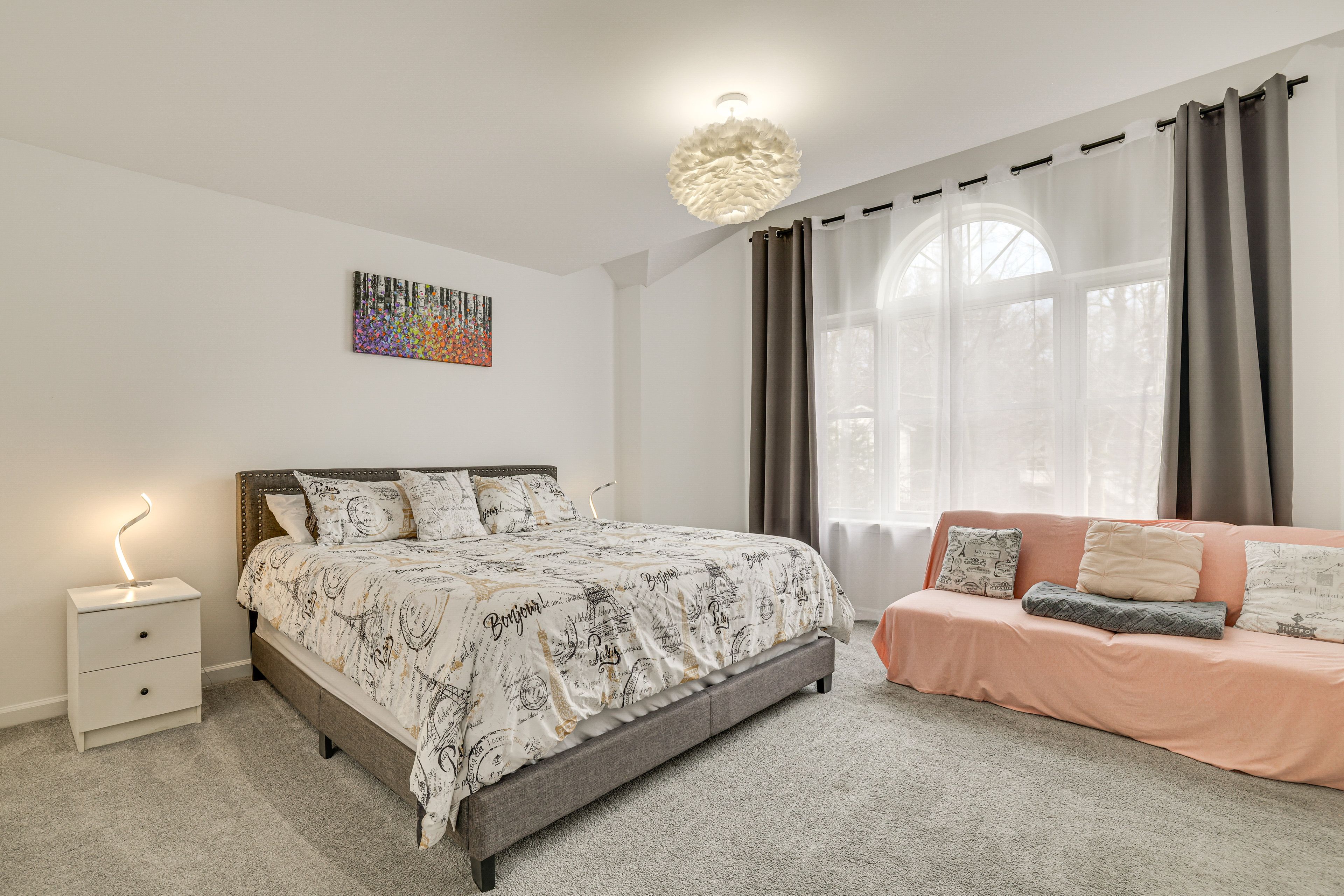 Bedroom 1 | 2nd Floor | King Bed | Futon | Smart TV