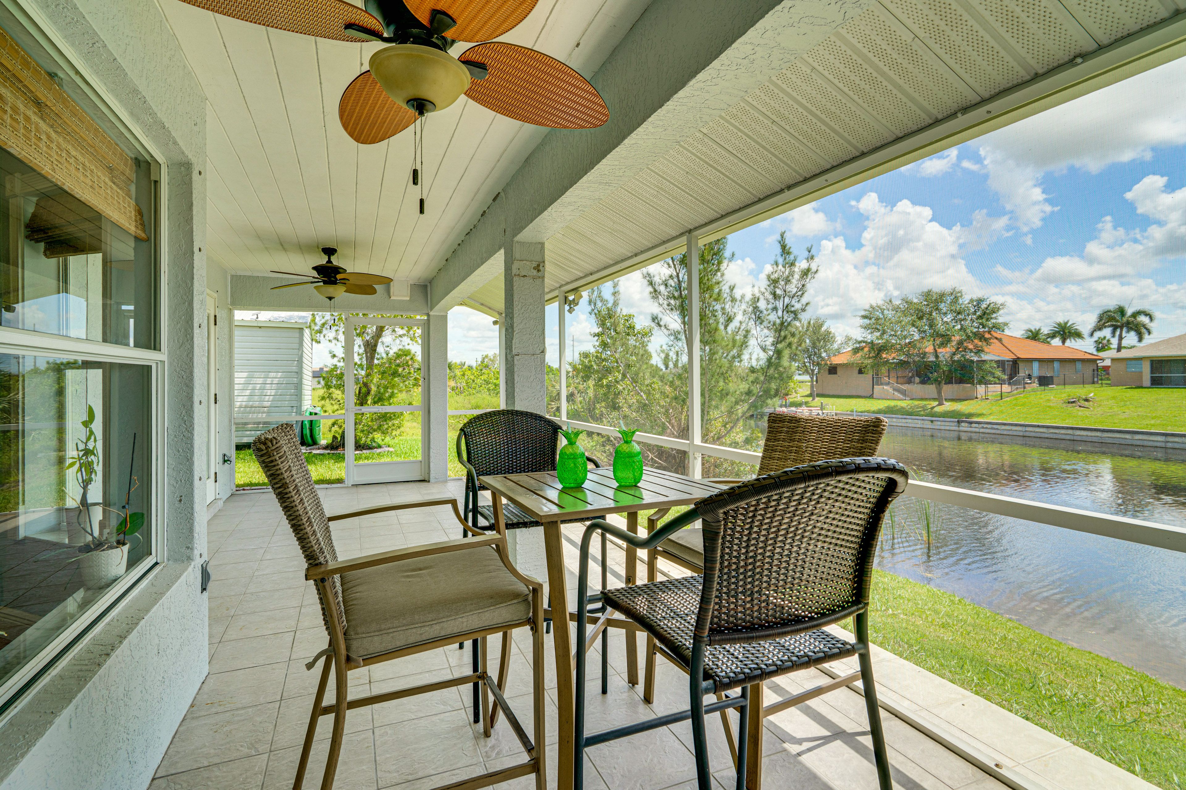 Screened Lanai | Outdoor Dining | Water Views | Single-Story Home