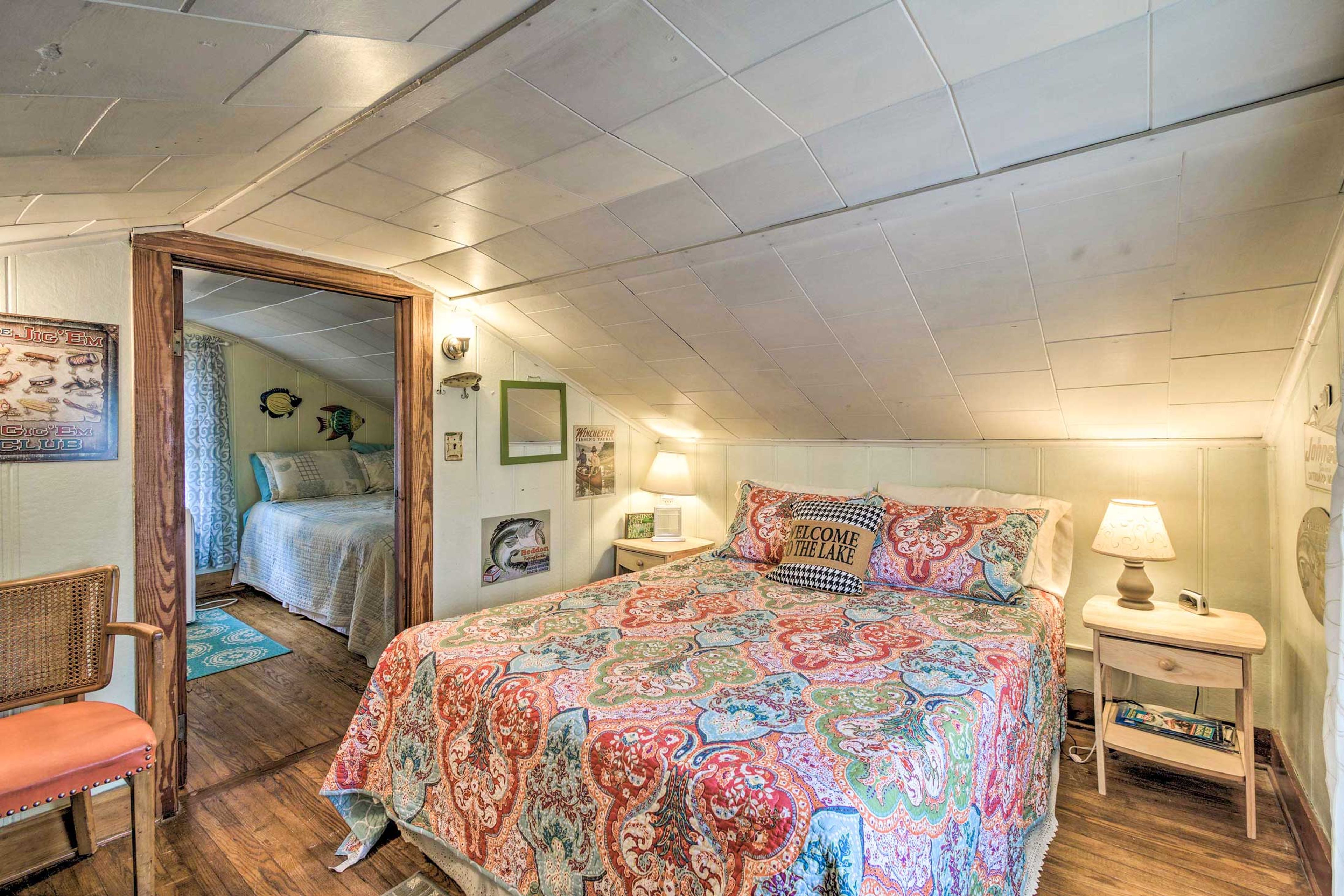 Bedroom 2 (Loft) | Queen Bed | Steep Stairs Required