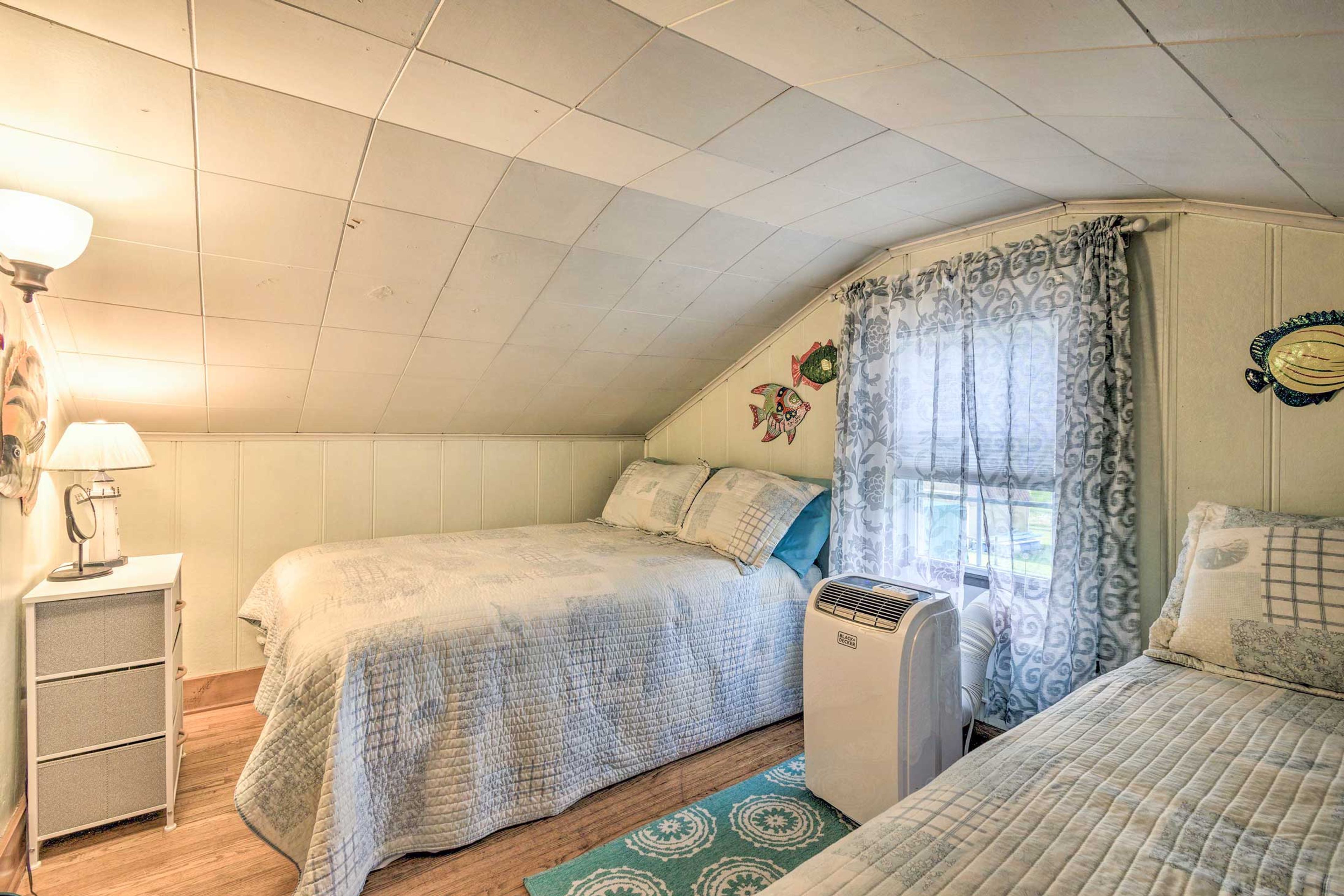 Bedroom 3 | 2 Full Beds | 2nd Floor | Window A/C Units